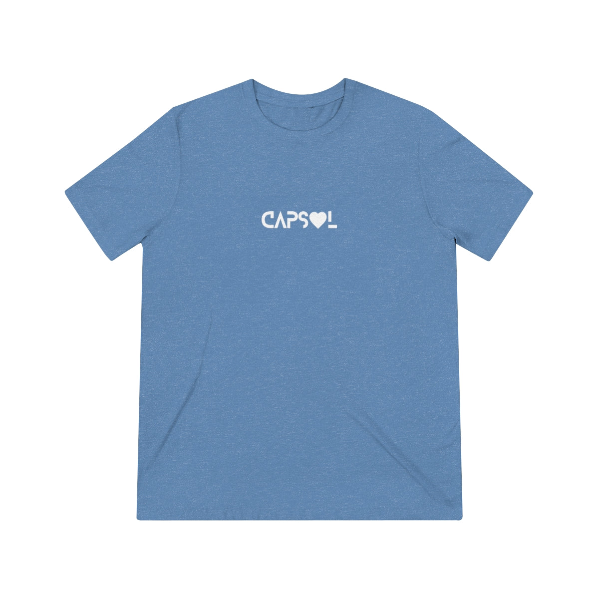 CapSol (front) - white text - VDAY - Unisex Triblend Tee