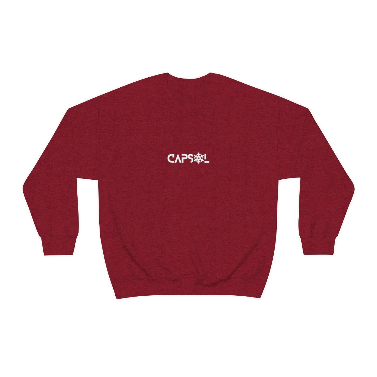 CapSol (front) - white text - SNOWFLAKE - Unisex Heavy Blend™ Crewneck Sweatshirt