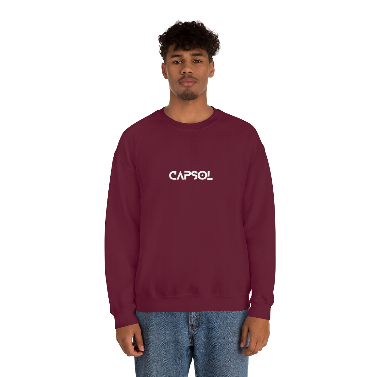 Stopwatch - white text - Crewneck Sweatshirt