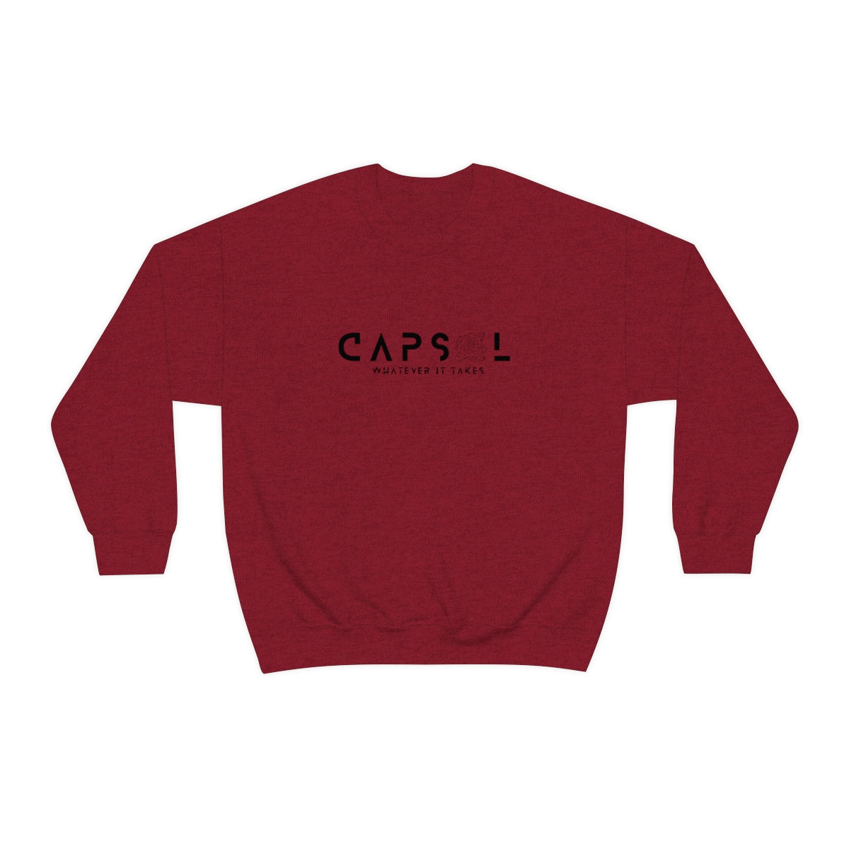 Rose - black text - Crewneck Sweatshirt