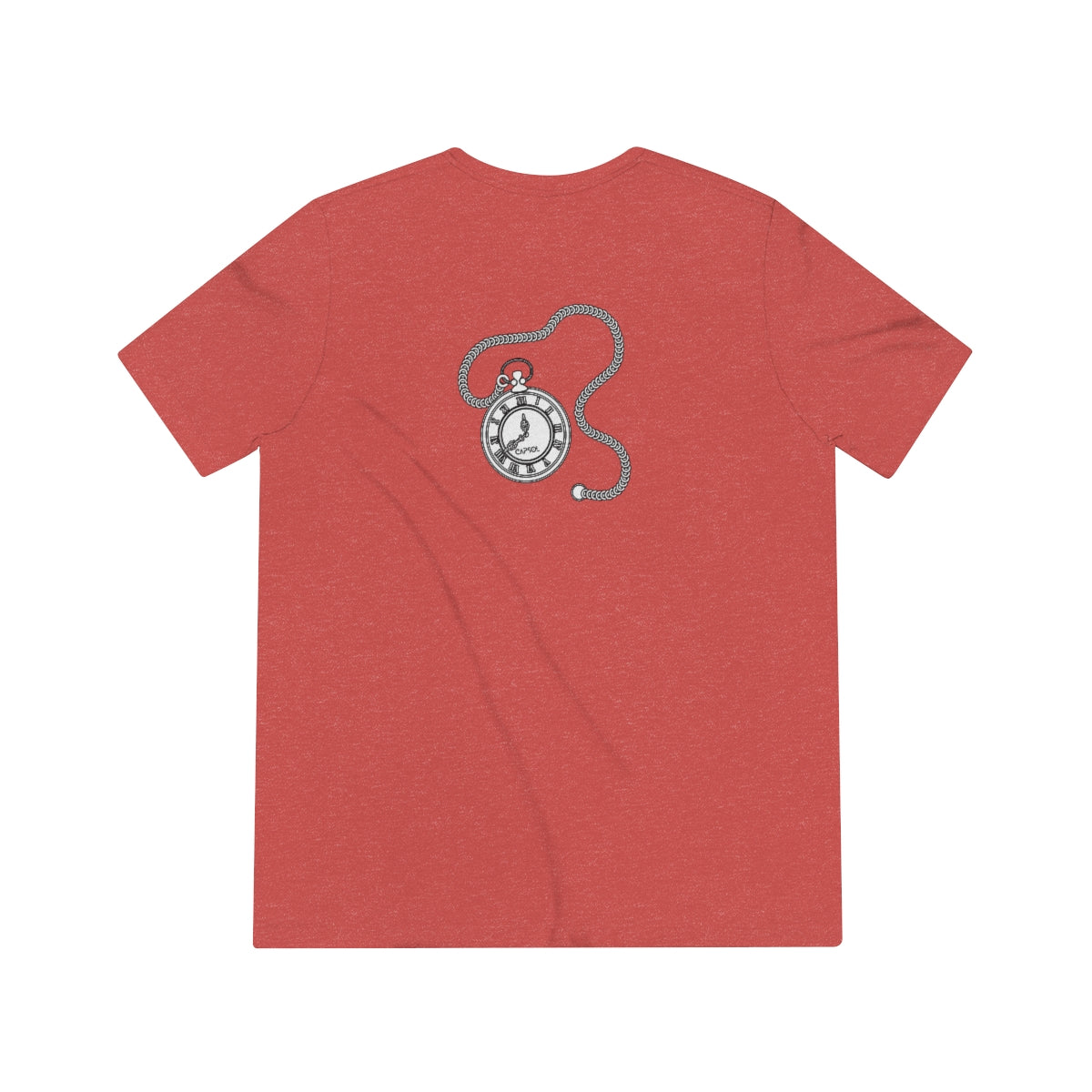 Stopwatch - white text - Triblend Tee