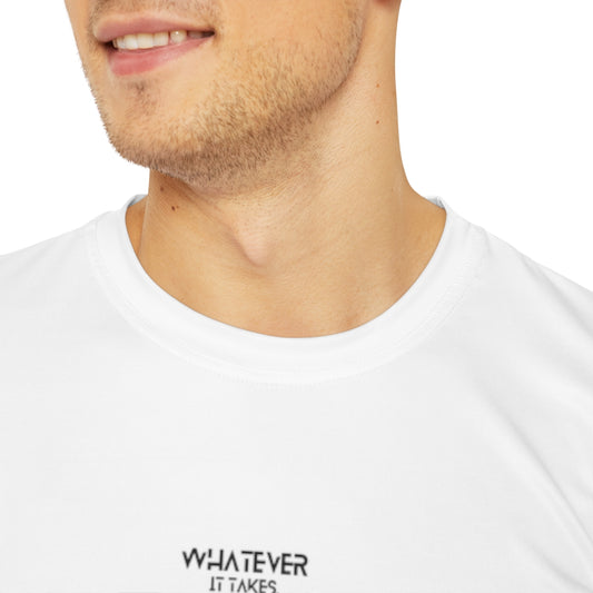 Whatever it takes (front) - black text - Men's Polyester Tee (AOP)