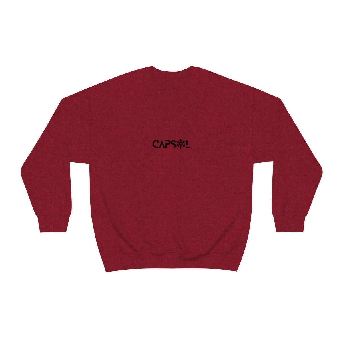 CapSol (front) - black text - SNOWFLAKE - Unisex Heavy Blend™ Crewneck Sweatshirt