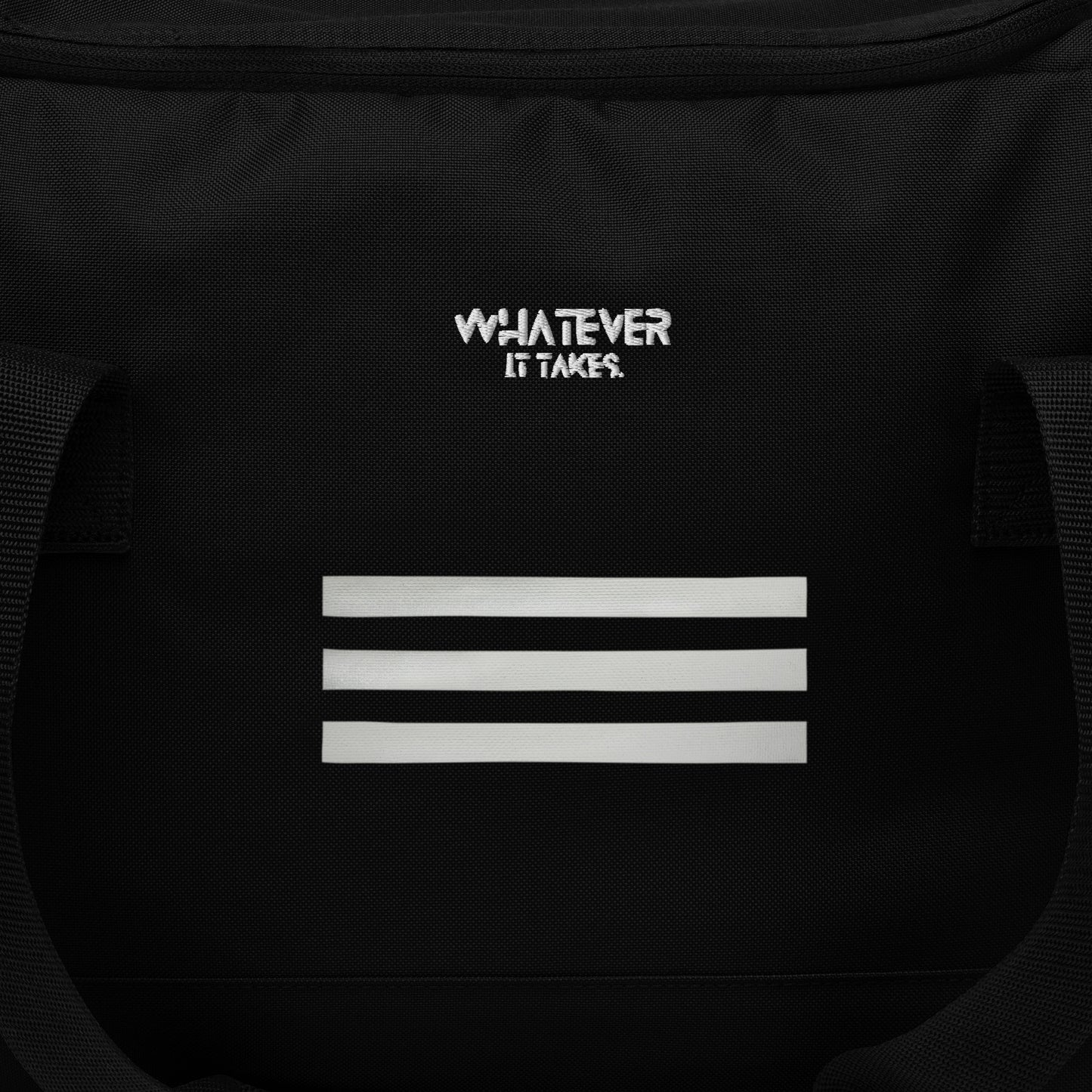 Whatever it takes - white thread - ADIDAS duffle bag