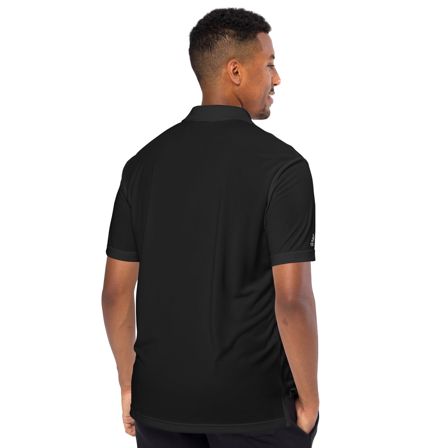 Whatever it takes (front) - white thread - ADIDAS performance polo shirt