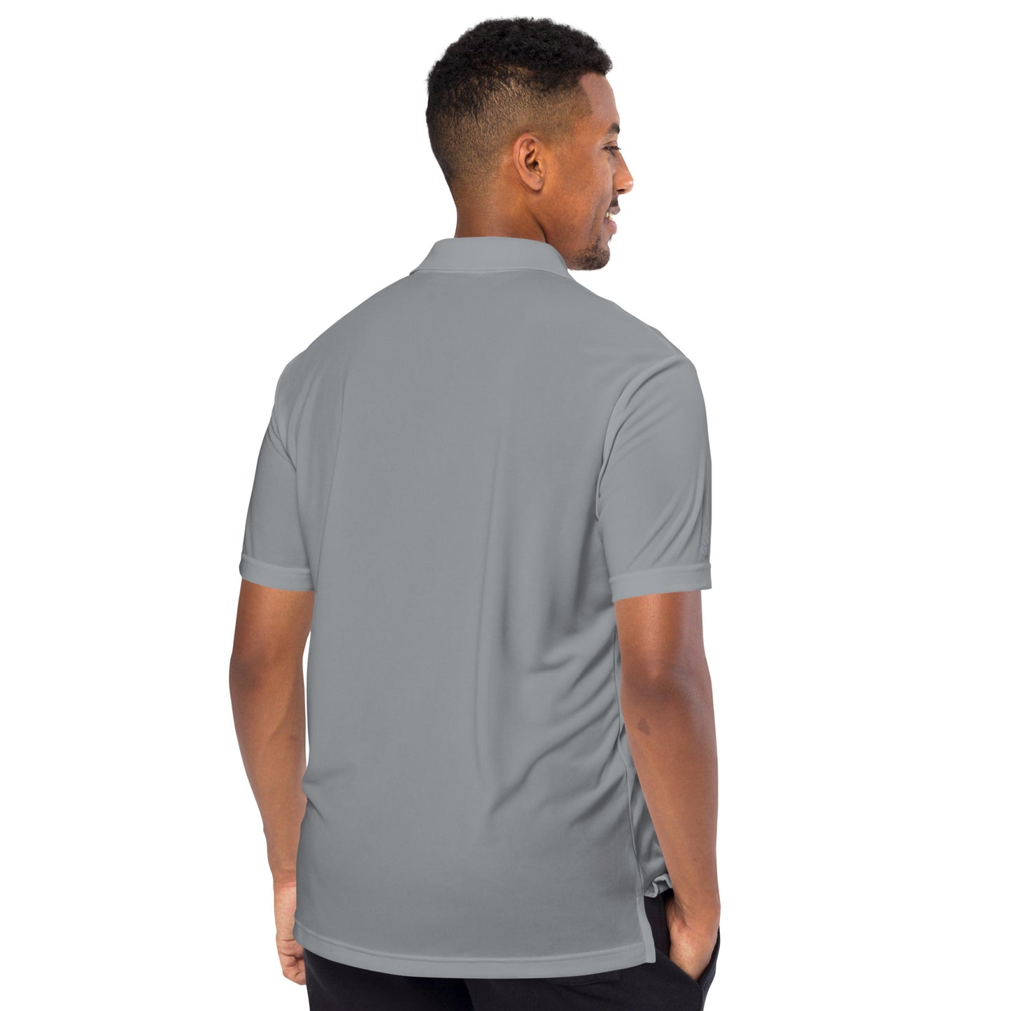 Whatever it takes (front) - white thread - ADIDAS performance polo shirt