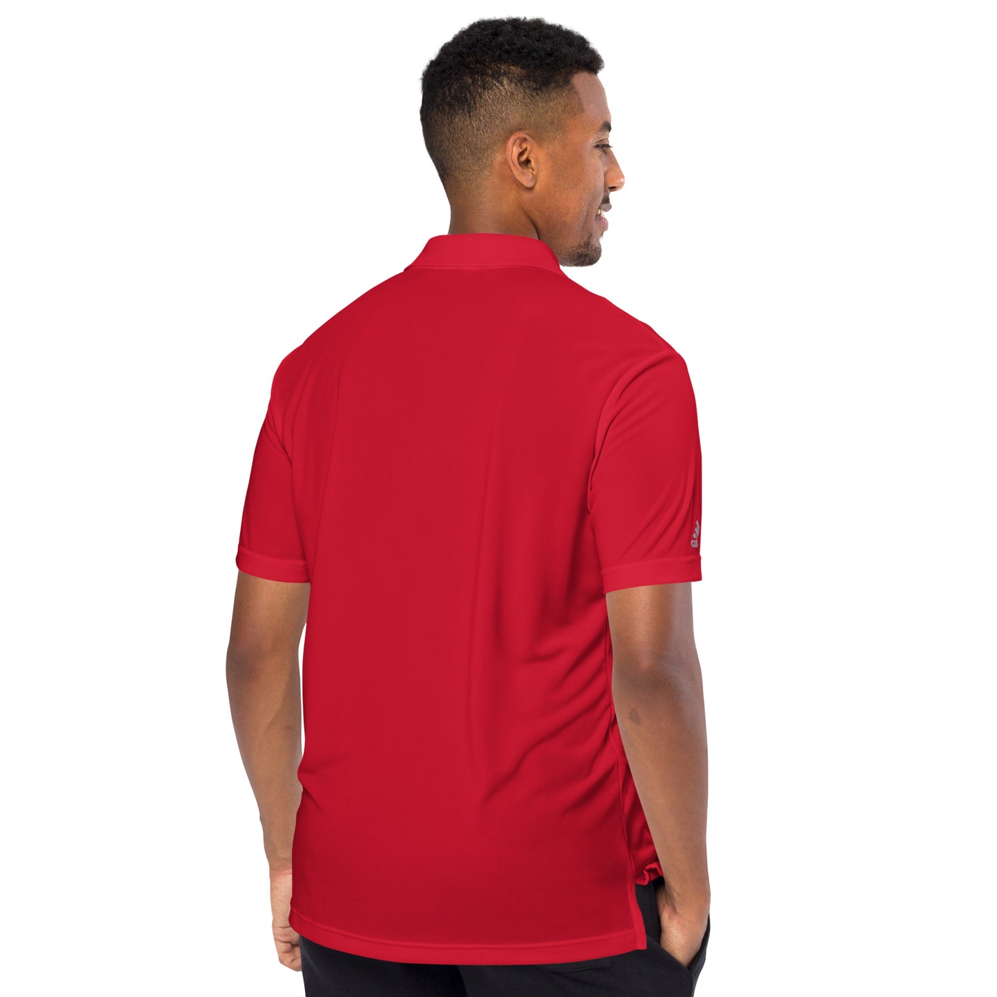 Whatever it takes (front) - white thread - ADIDAS performance polo shirt