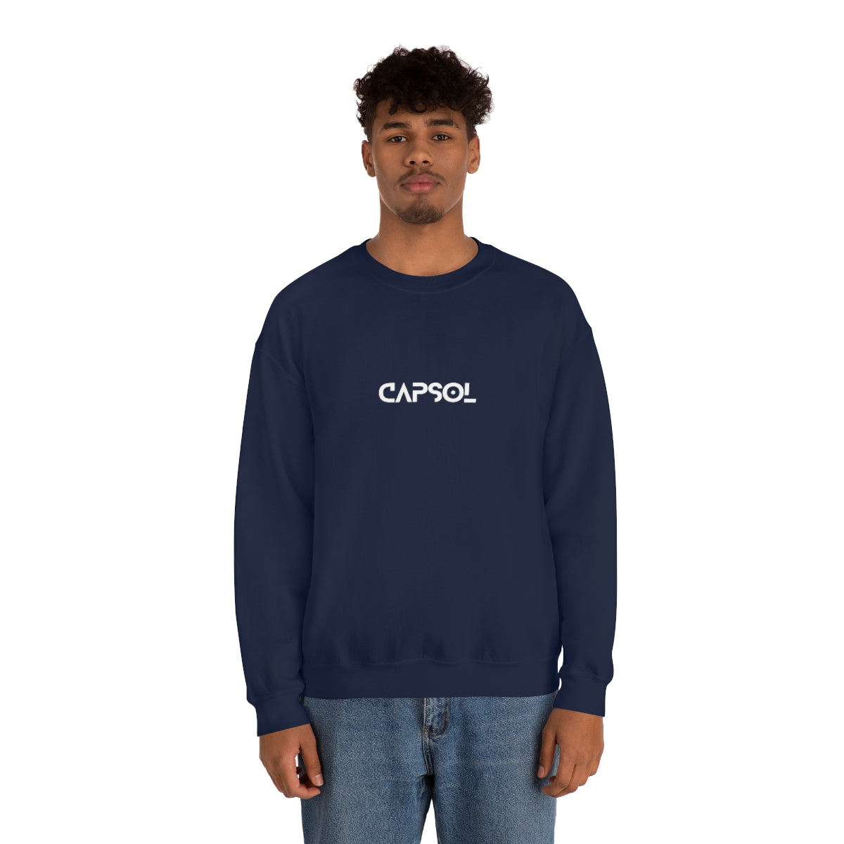 Stopwatch - white text - Crewneck Sweatshirt