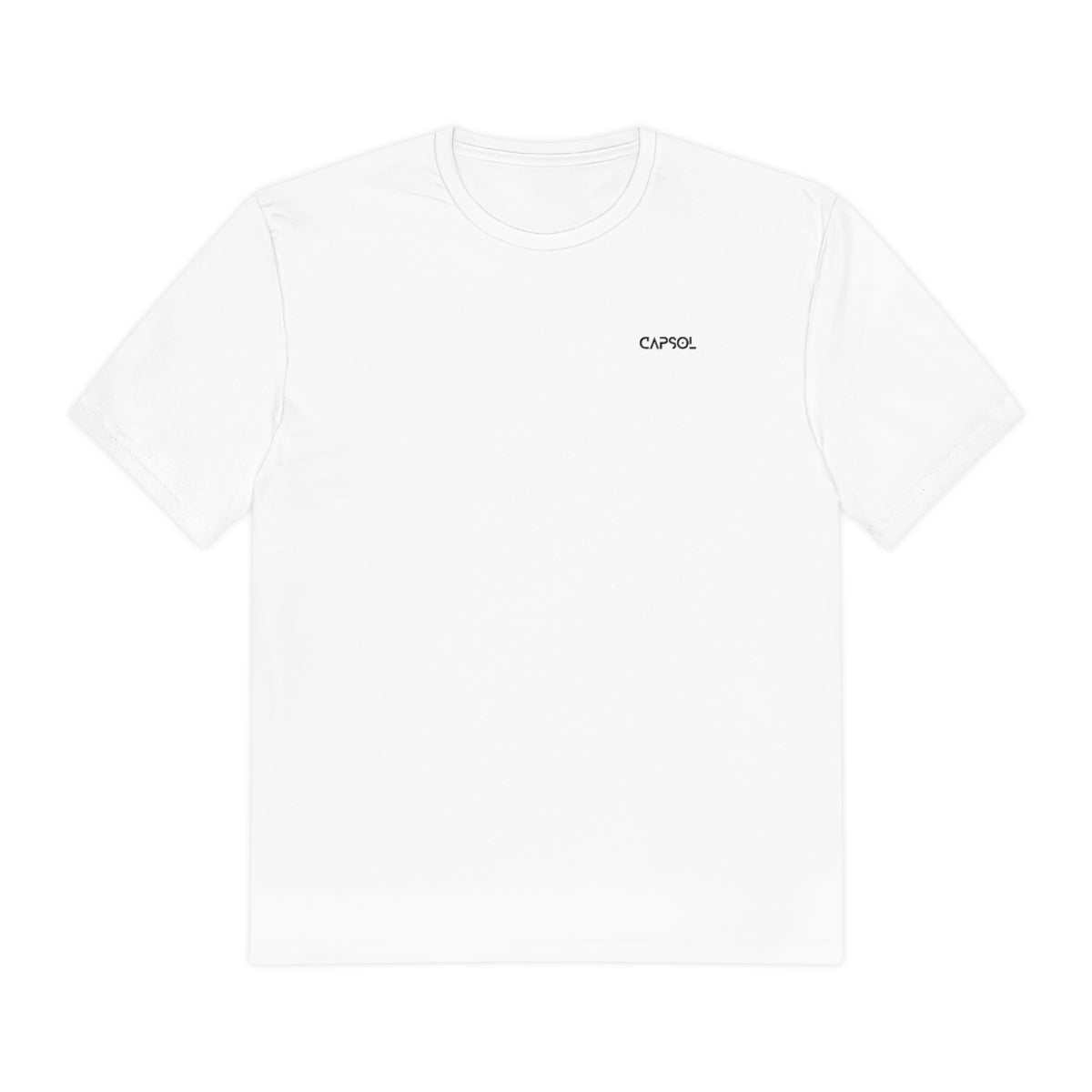 CapSol (front left) - white text - Perfect Weight® Tee