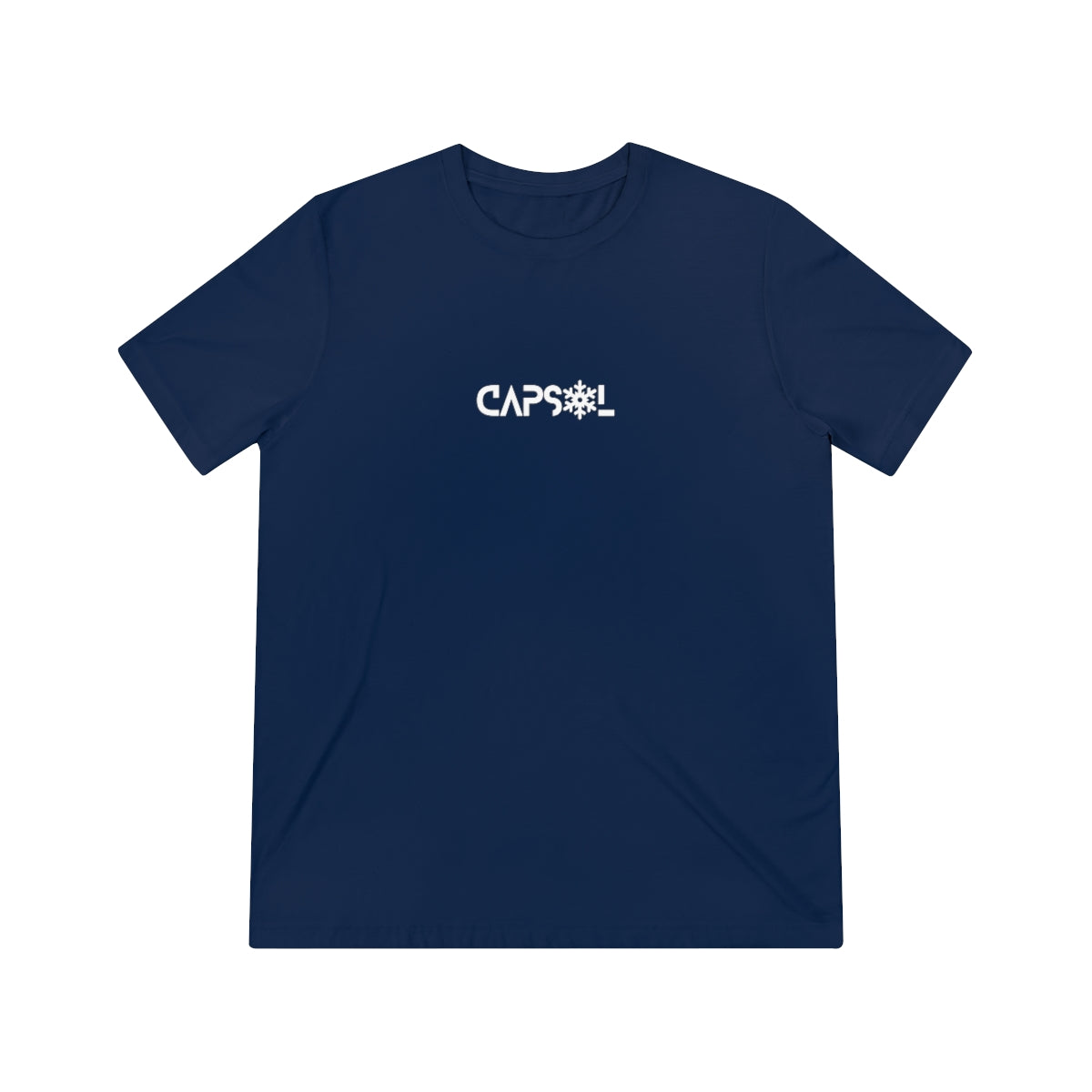 CapSol (front) - white text - SNOWFLAKE - Unisex Triblend Tee