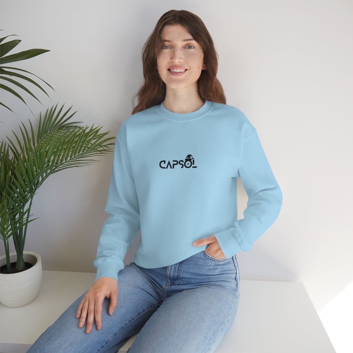 CapSol (front) - black text - XMAS - Unisex Heavy Blend™ Crewneck Sweatshirt