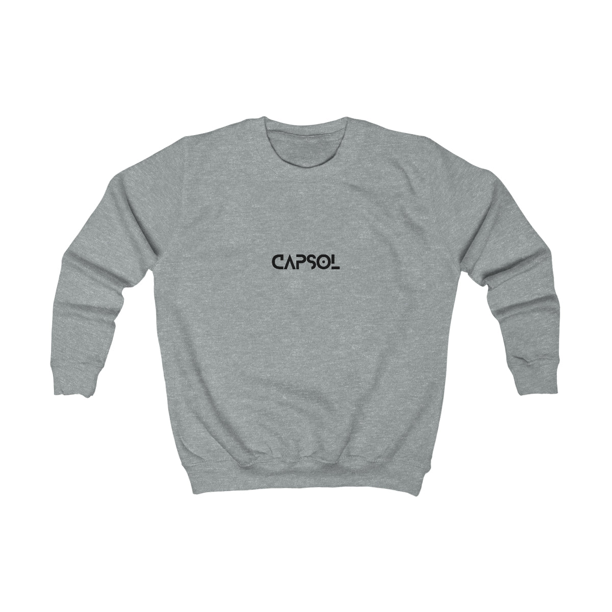 CapSol (front) - black text - Kids Sweatshirt