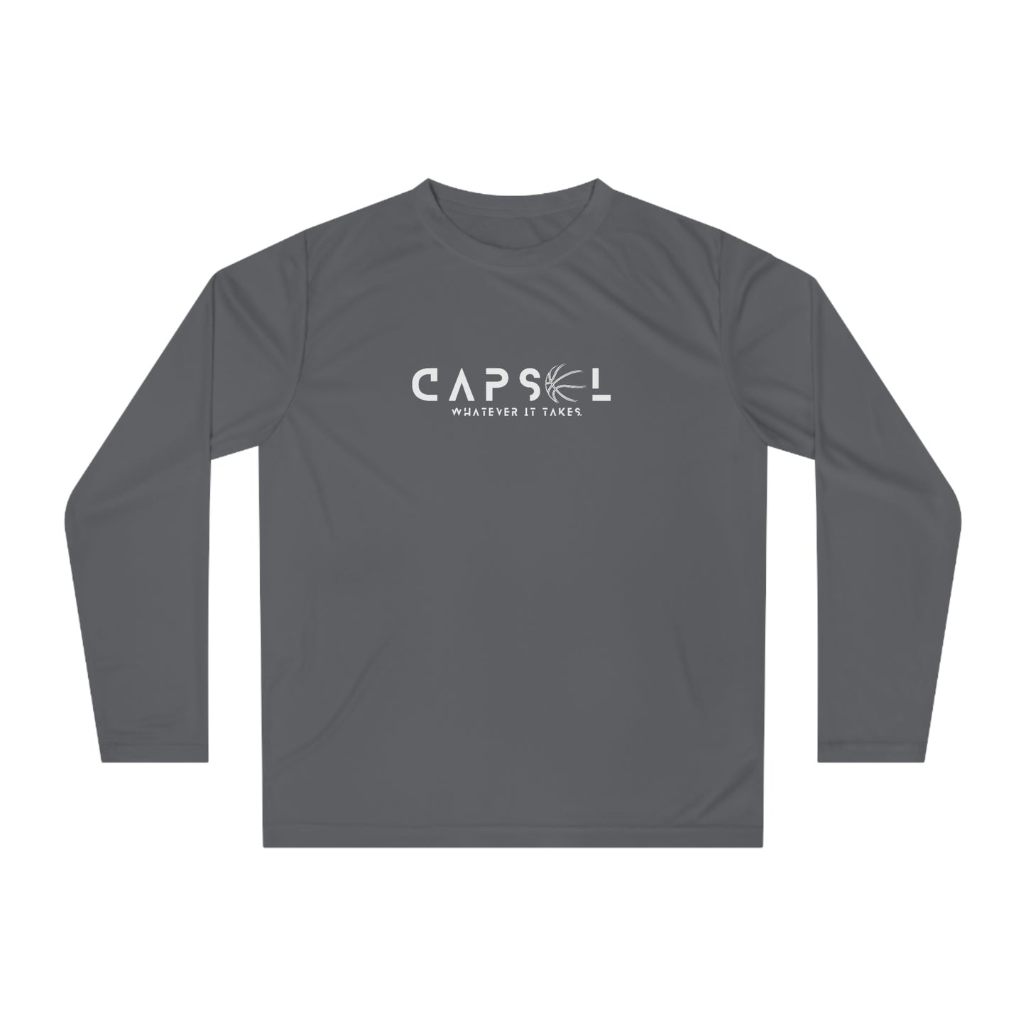 Basketball - white text - Performance Long Sleeve Shirt - basic