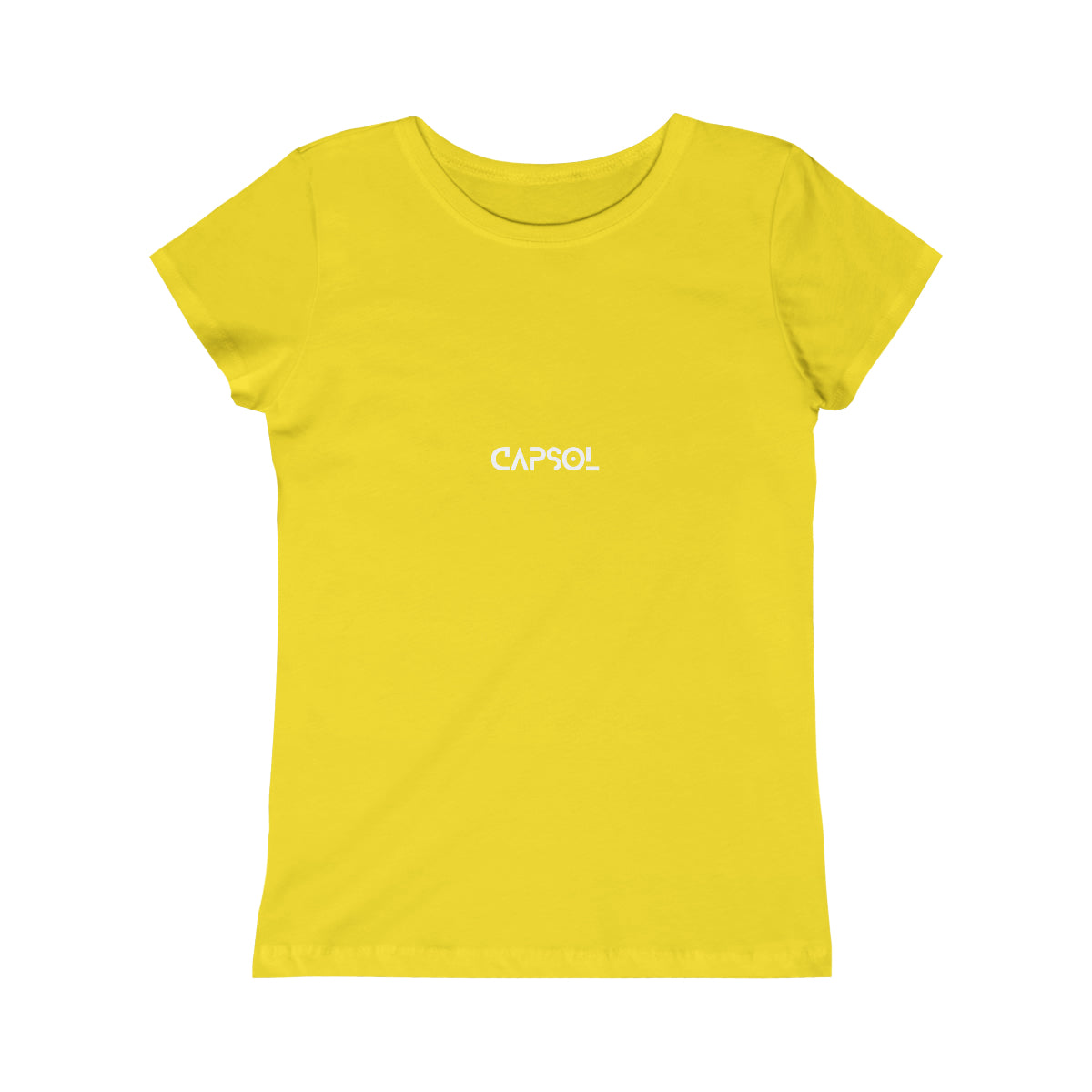 CapSol (front) - white/pink text - GIRLS Princess Tee