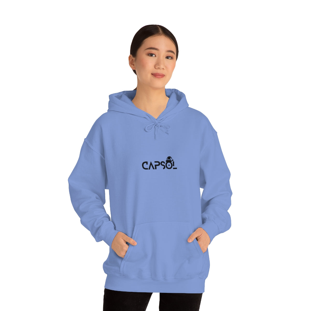 CapSol (front) - black text - XMAS - Unisex Heavy Blend™ Hooded Sweatshirt