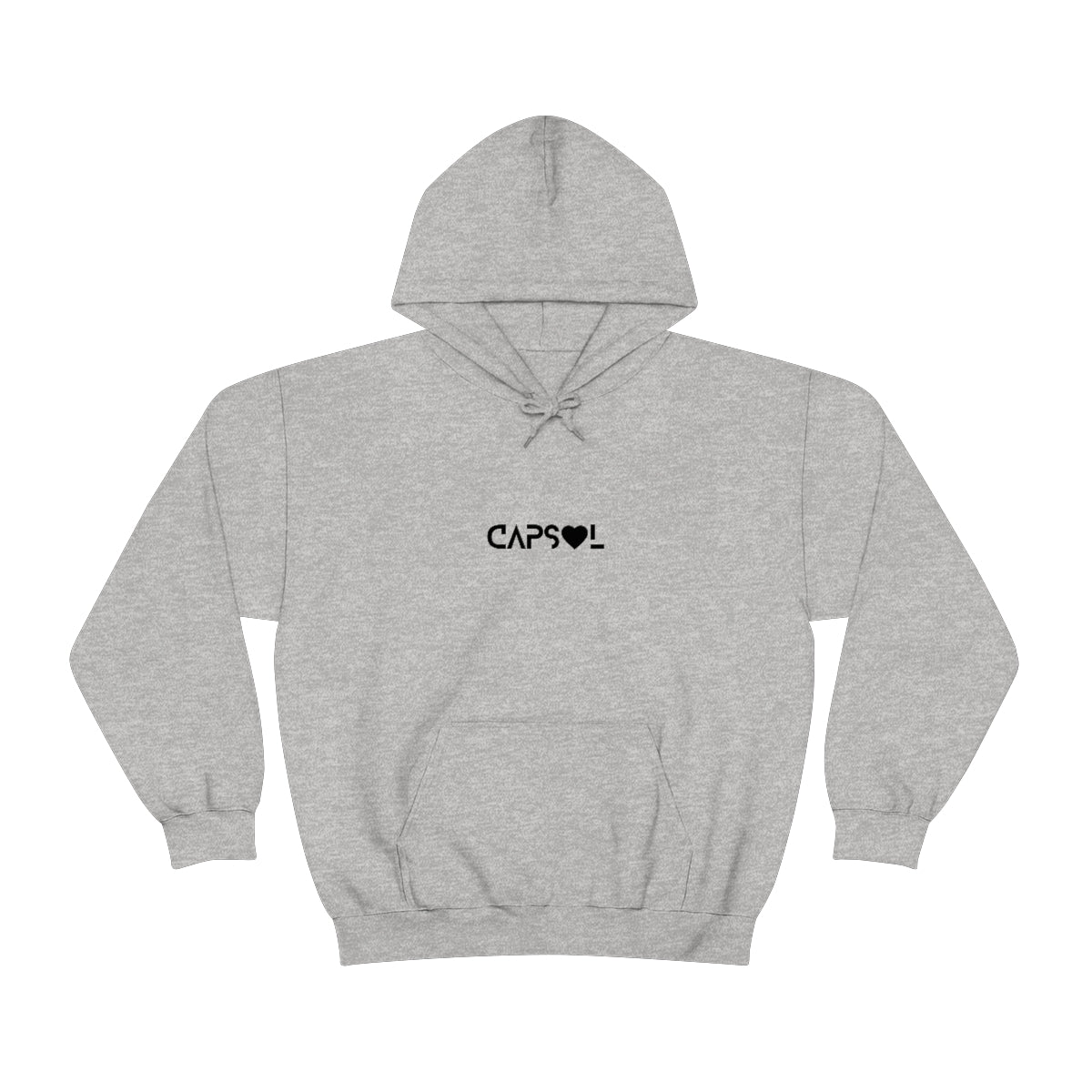 CapSol (front) - black text - VDAY - Unisex Heavy Blend™ Hooded Sweatshirt