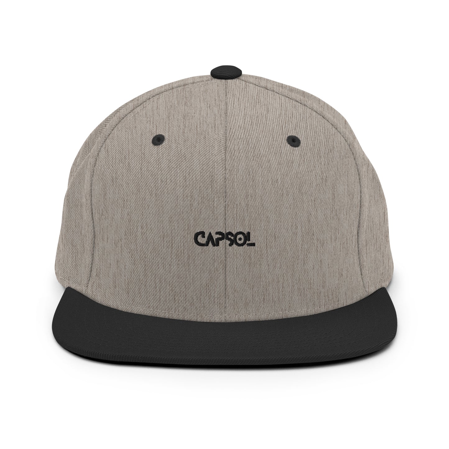 CapSol - black thread - Snapback hat