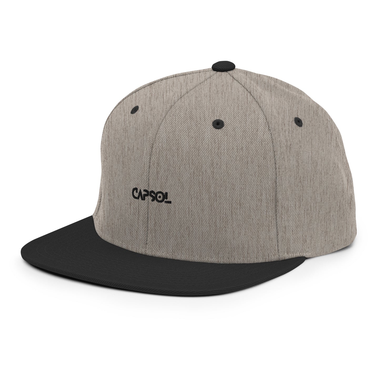 CapSol - black thread - Snapback hat