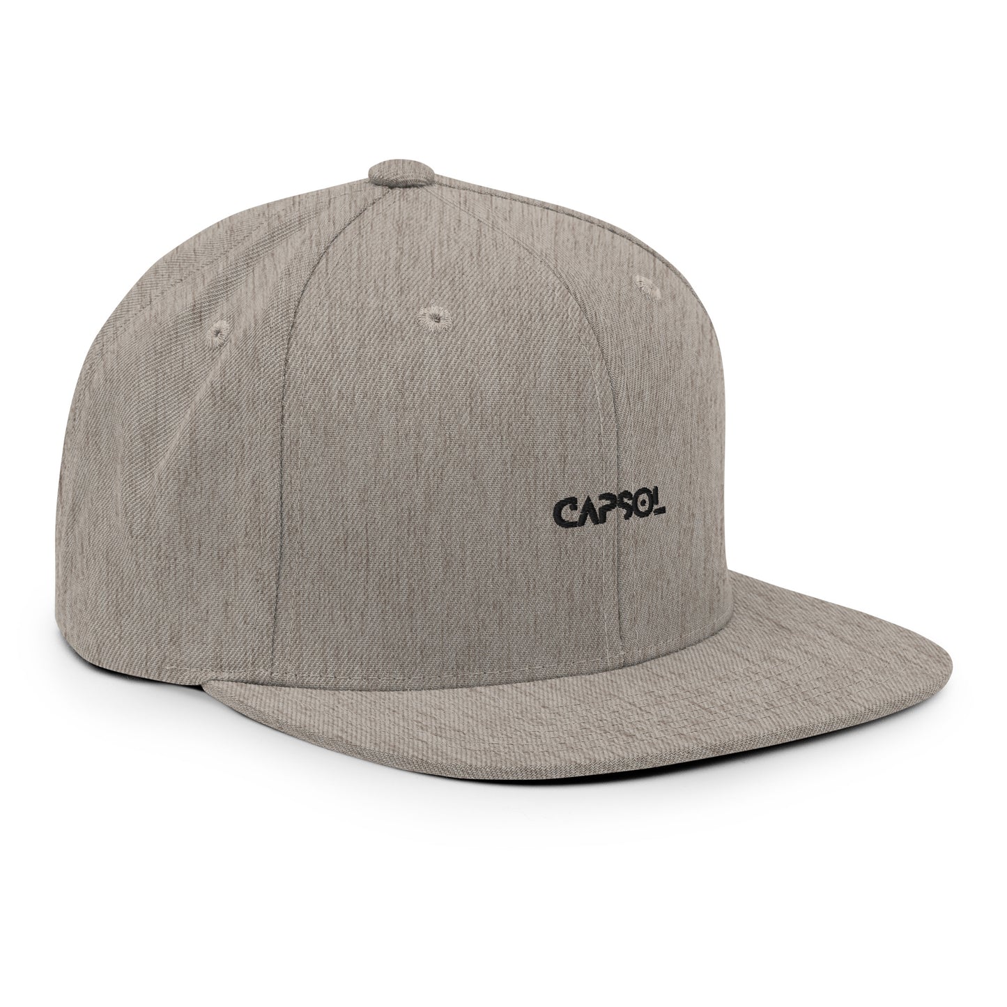 CapSol - black thread - Snapback hat