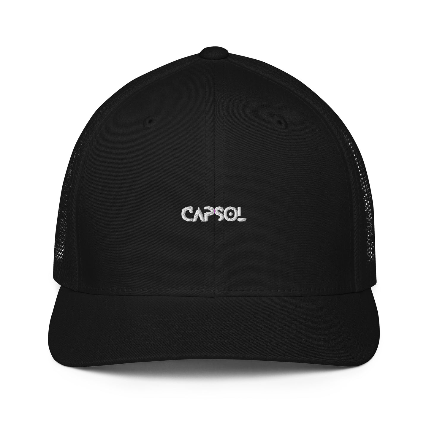 CapSol - white thread - Closed-back trucker cap