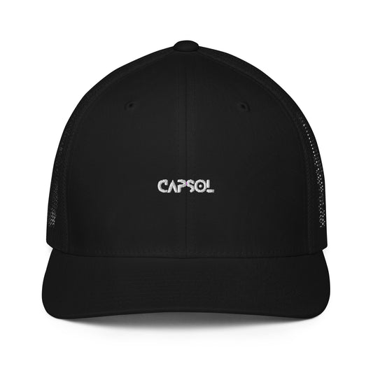 CapSol - white thread - Closed-back trucker cap