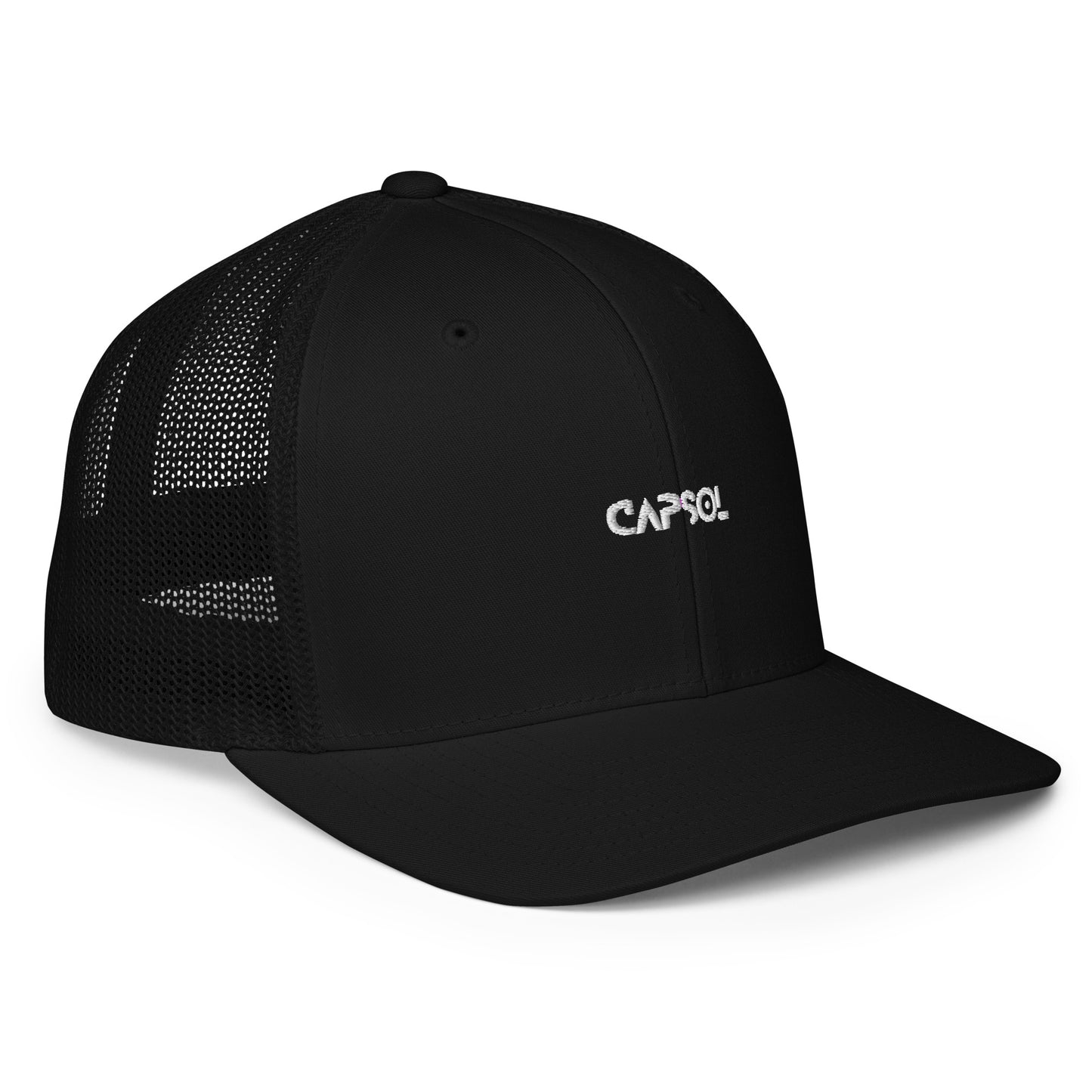 CapSol - white thread - Closed-back trucker cap