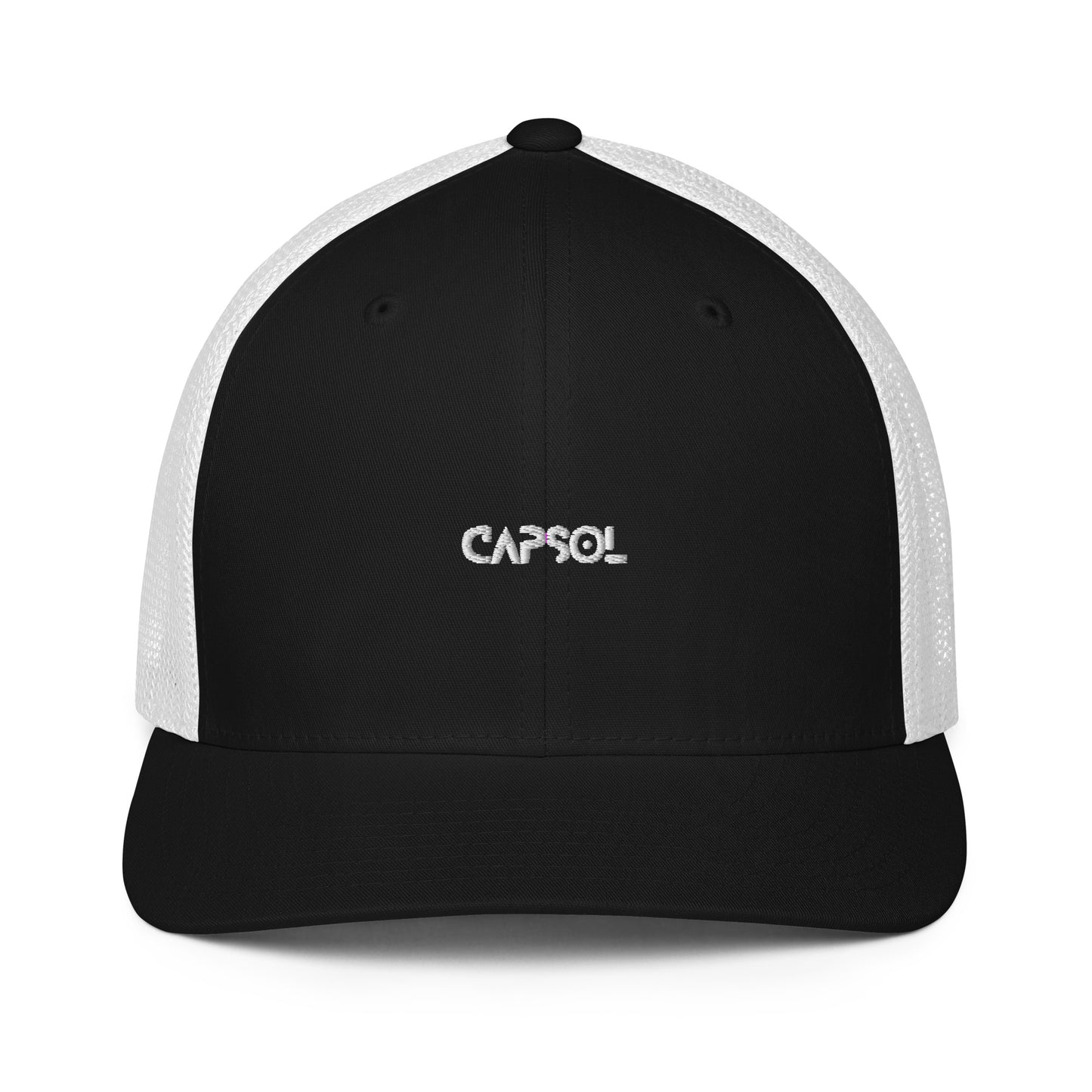 CapSol - white thread - Closed-back trucker cap