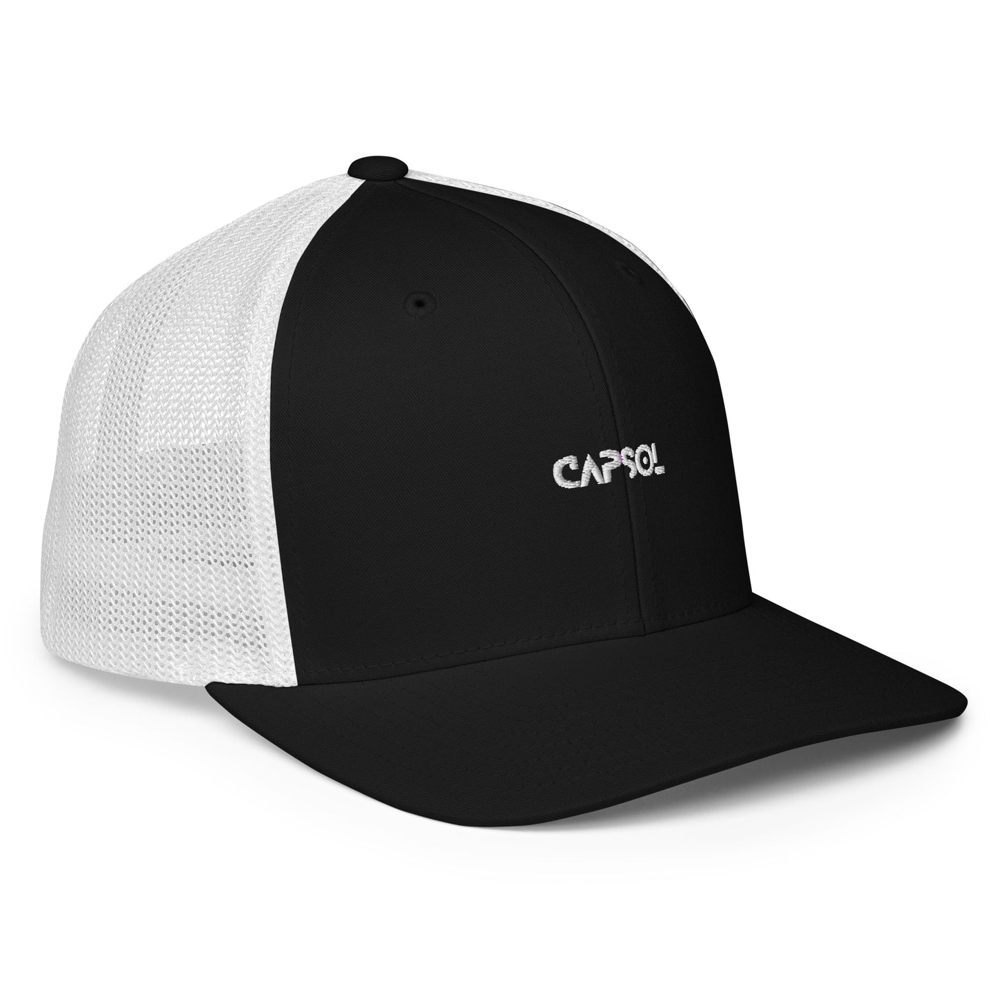 CapSol - white thread - Closed-back trucker cap