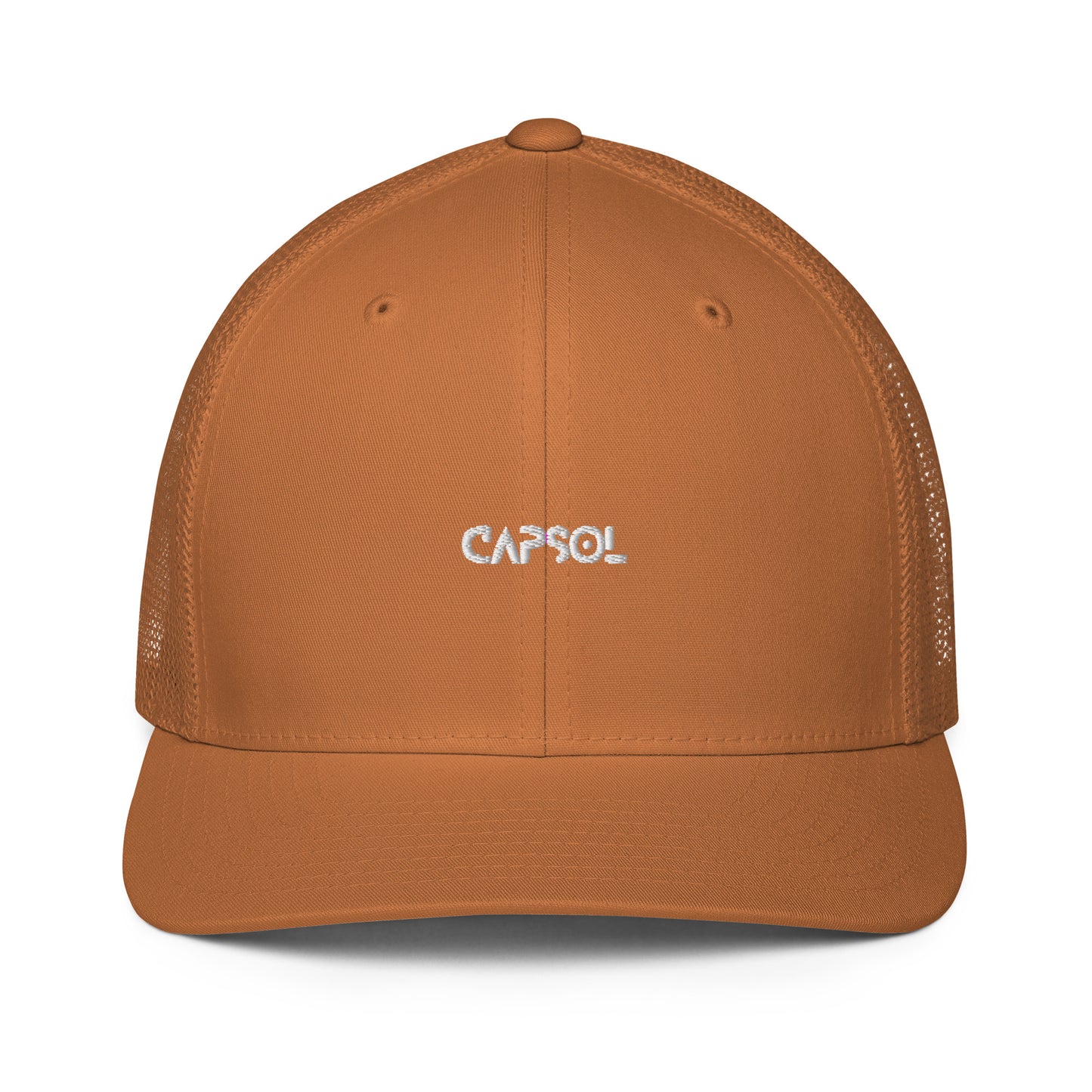 CapSol - white thread - Closed-back trucker cap