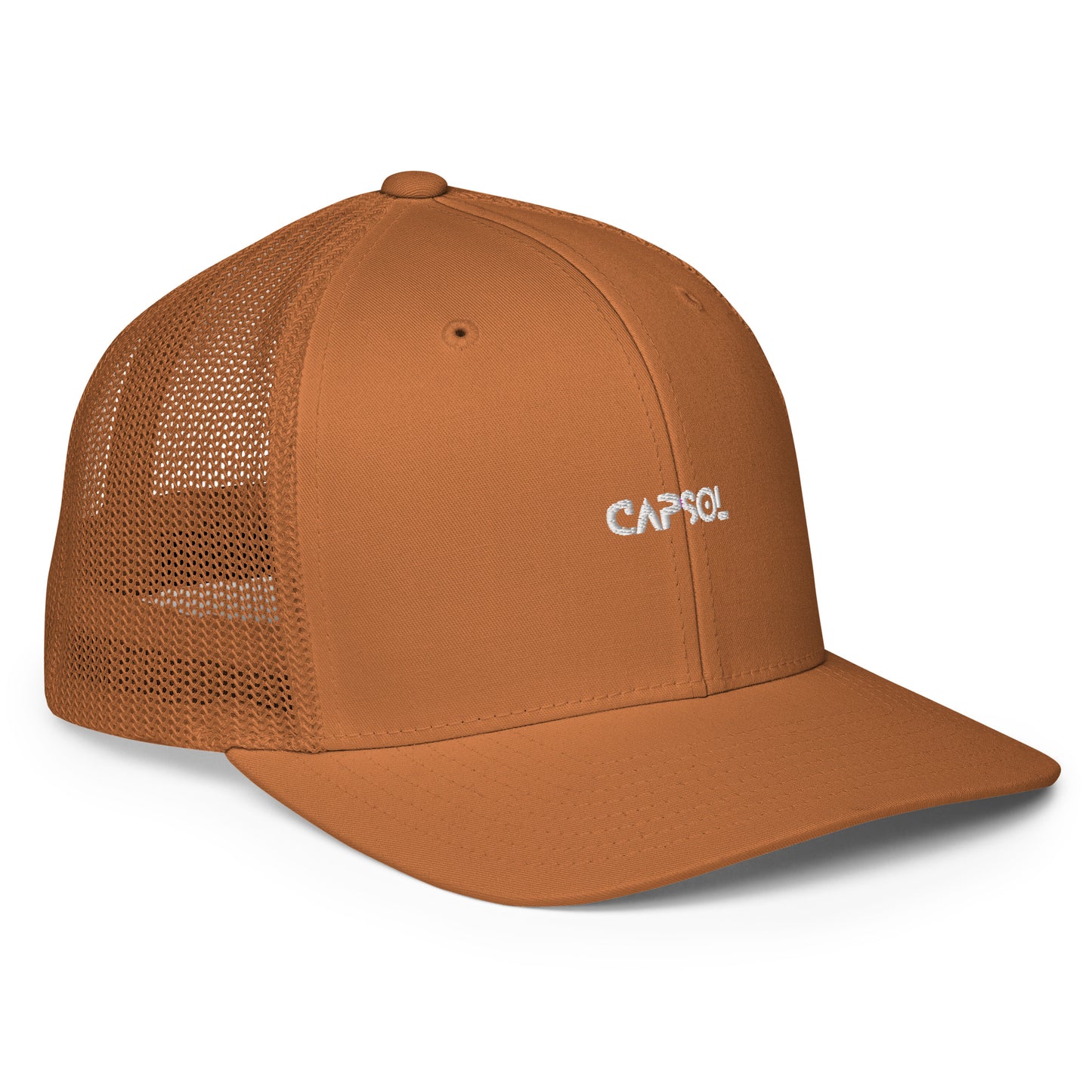 CapSol - white thread - Closed-back trucker cap