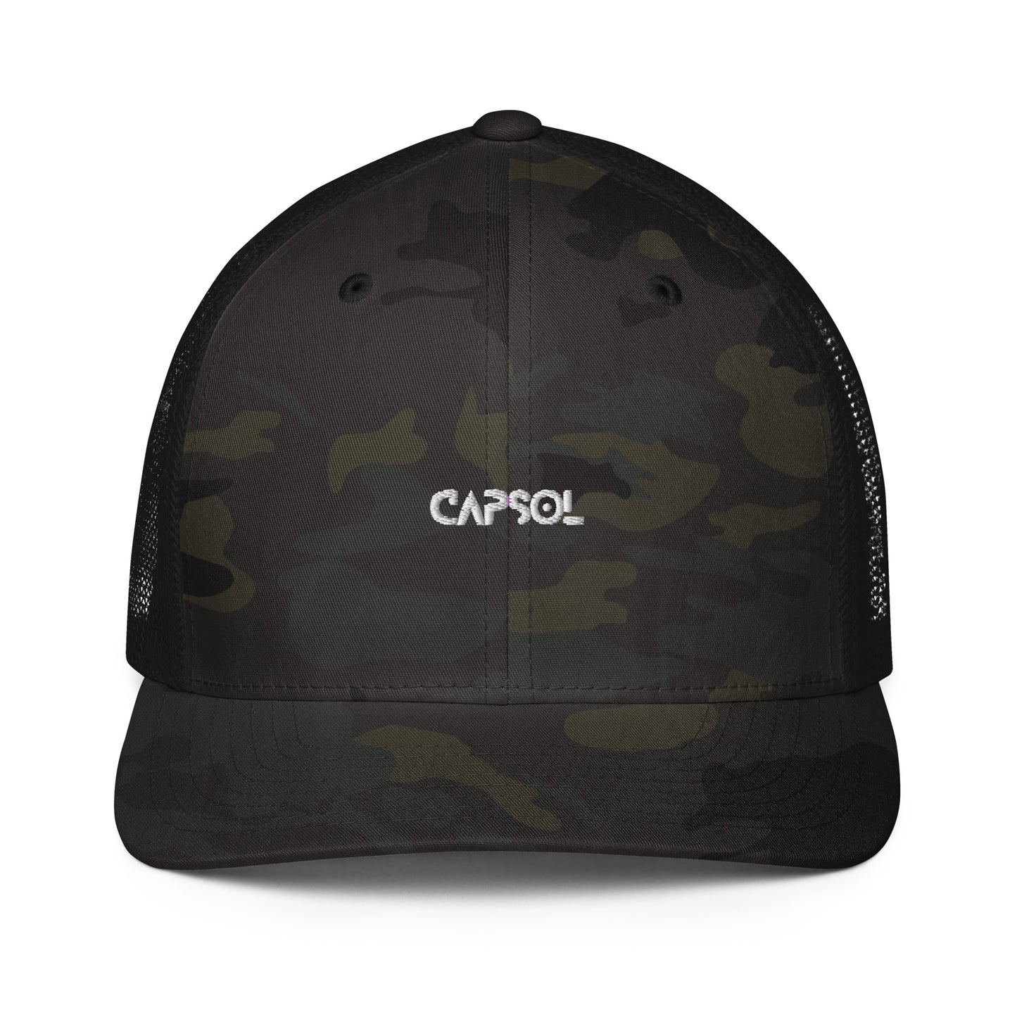 CapSol - white thread - Closed-back trucker cap