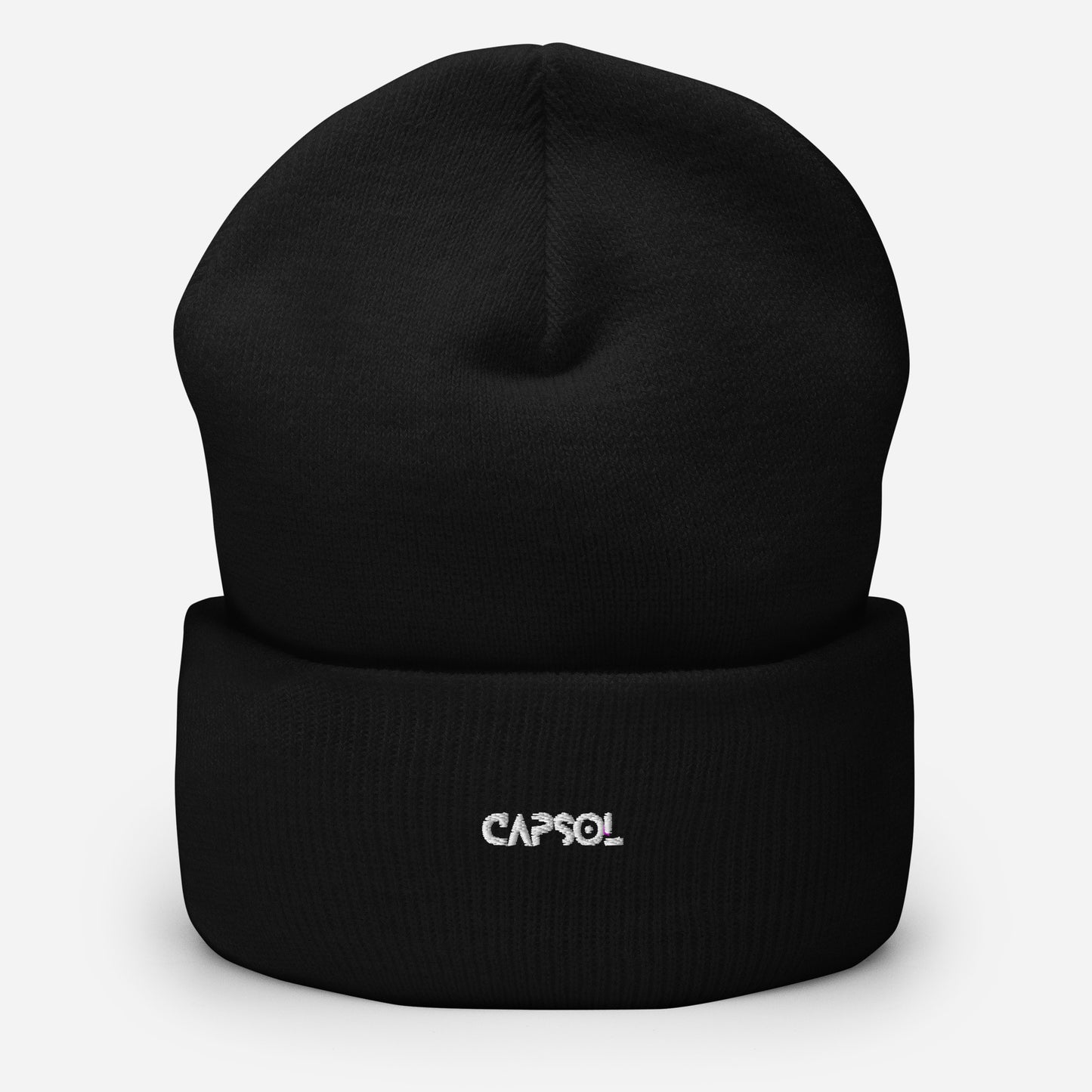 CapSol - white thread - Cuffed Beanie