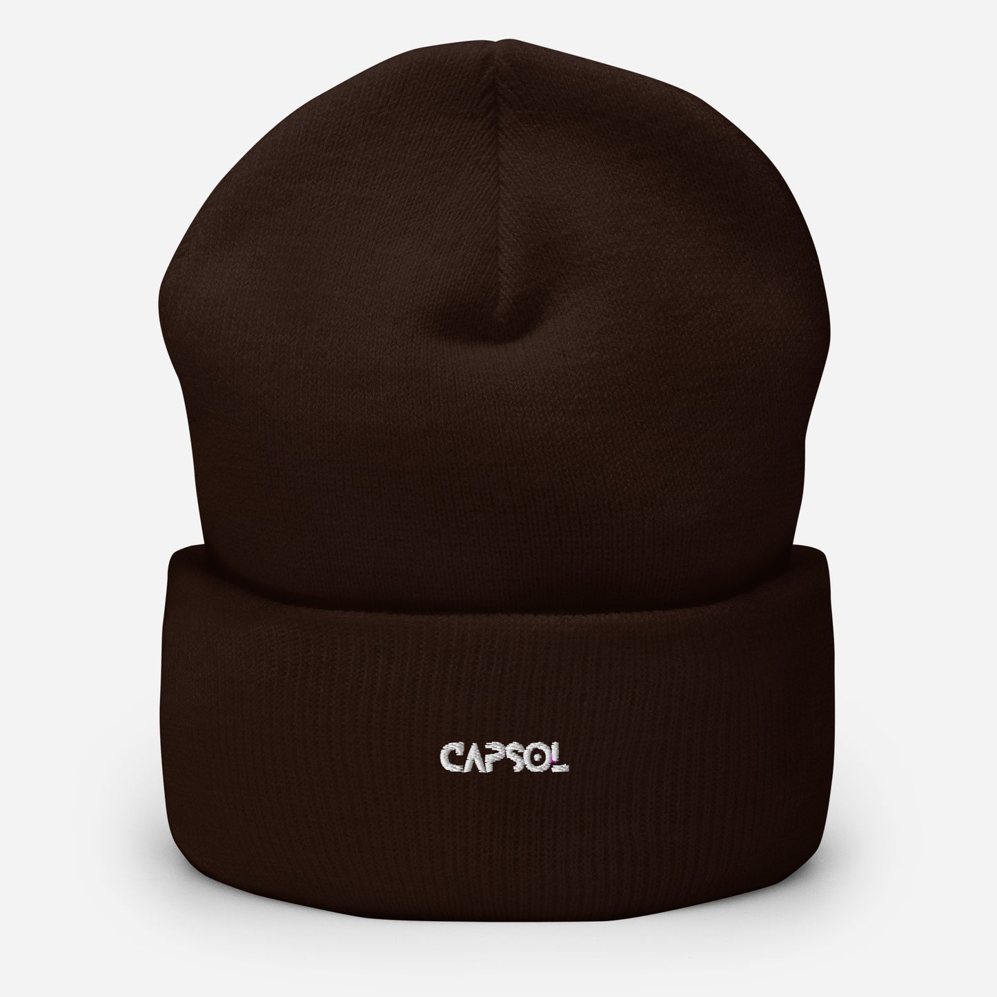 CapSol - white thread - Cuffed Beanie