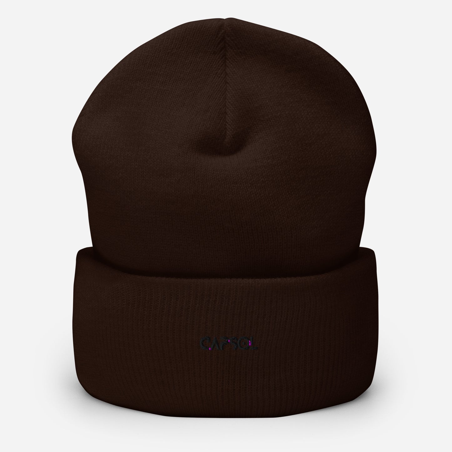 CapSol - black thread - Cuffed Beanie