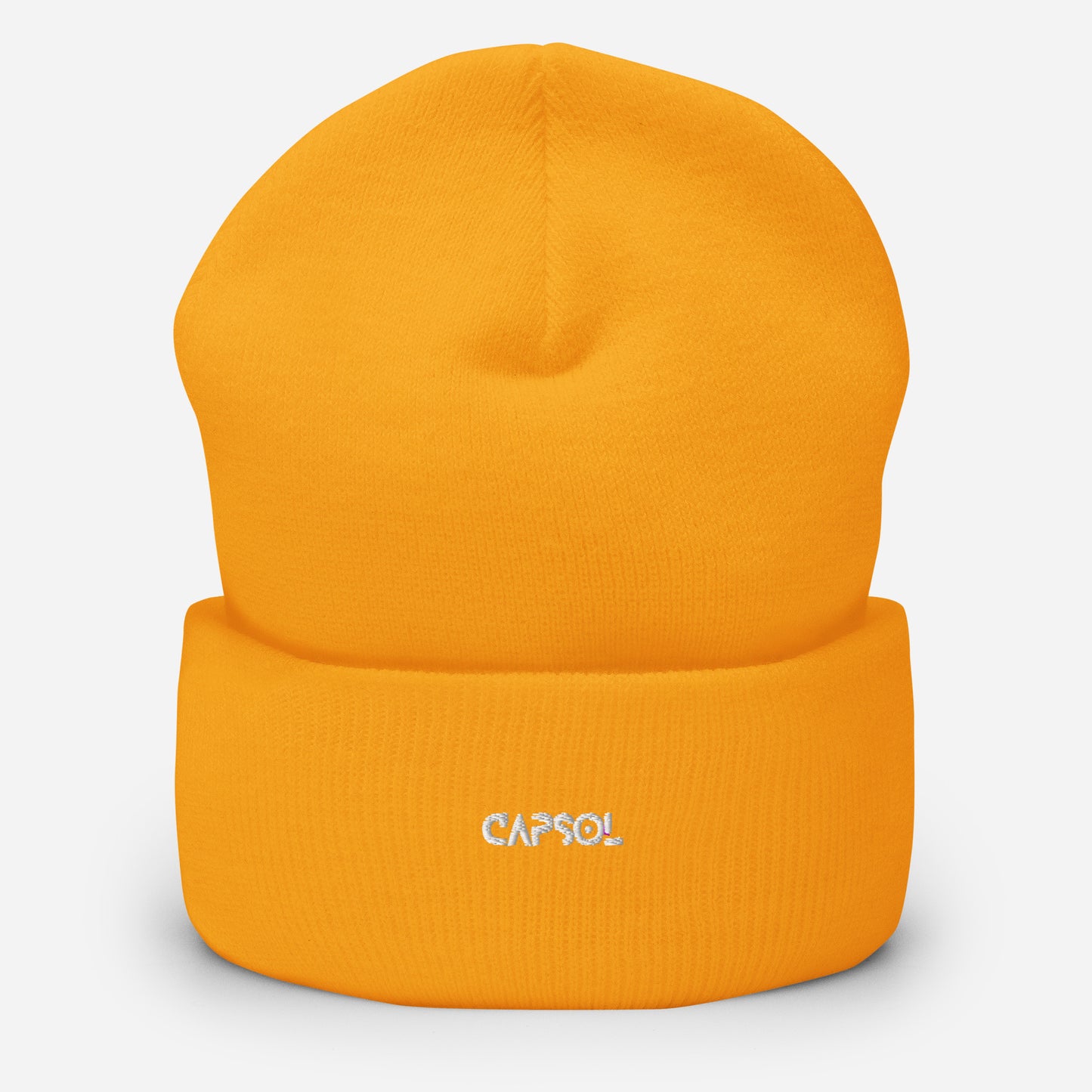 CapSol - white thread - Cuffed Beanie