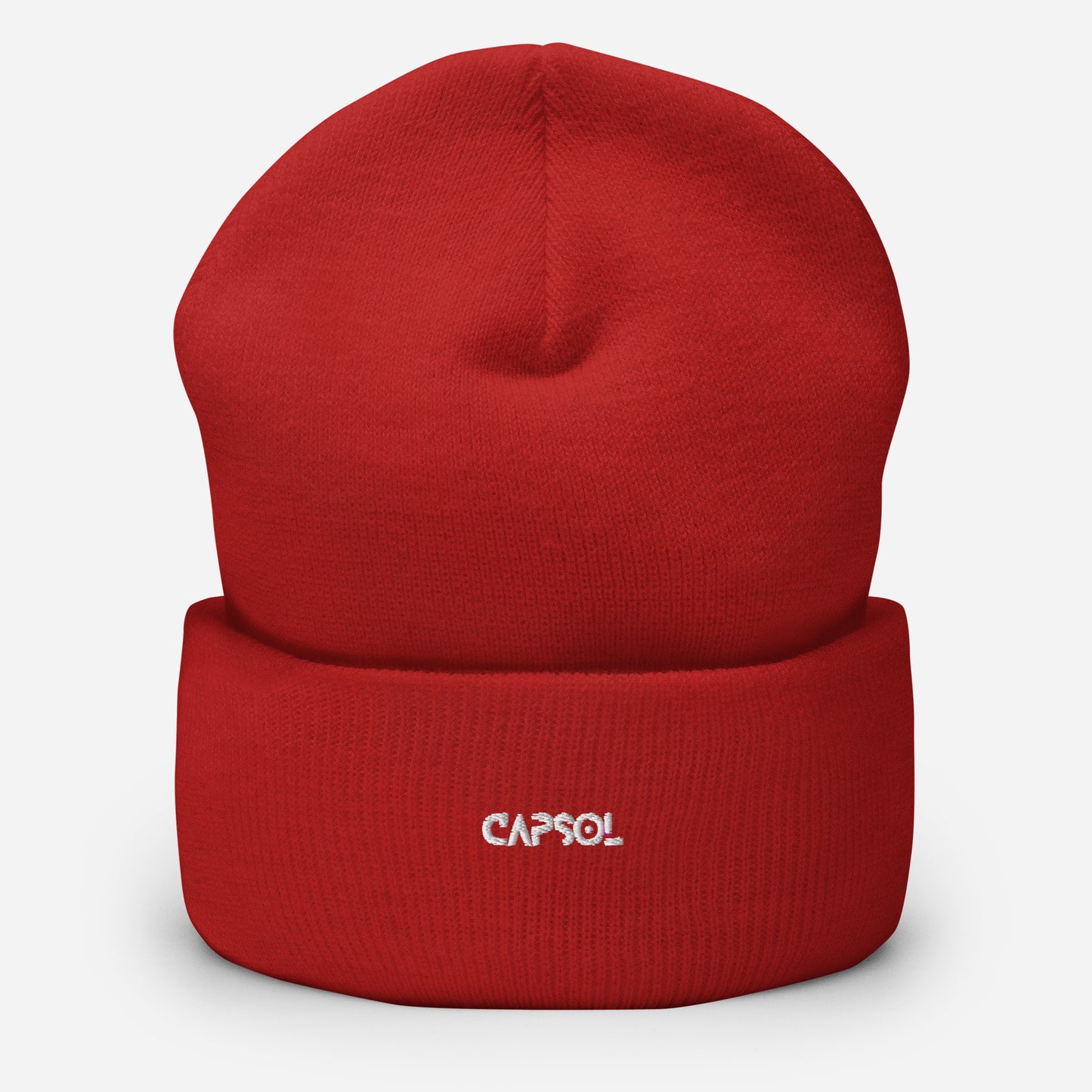 CapSol - white thread - Cuffed Beanie