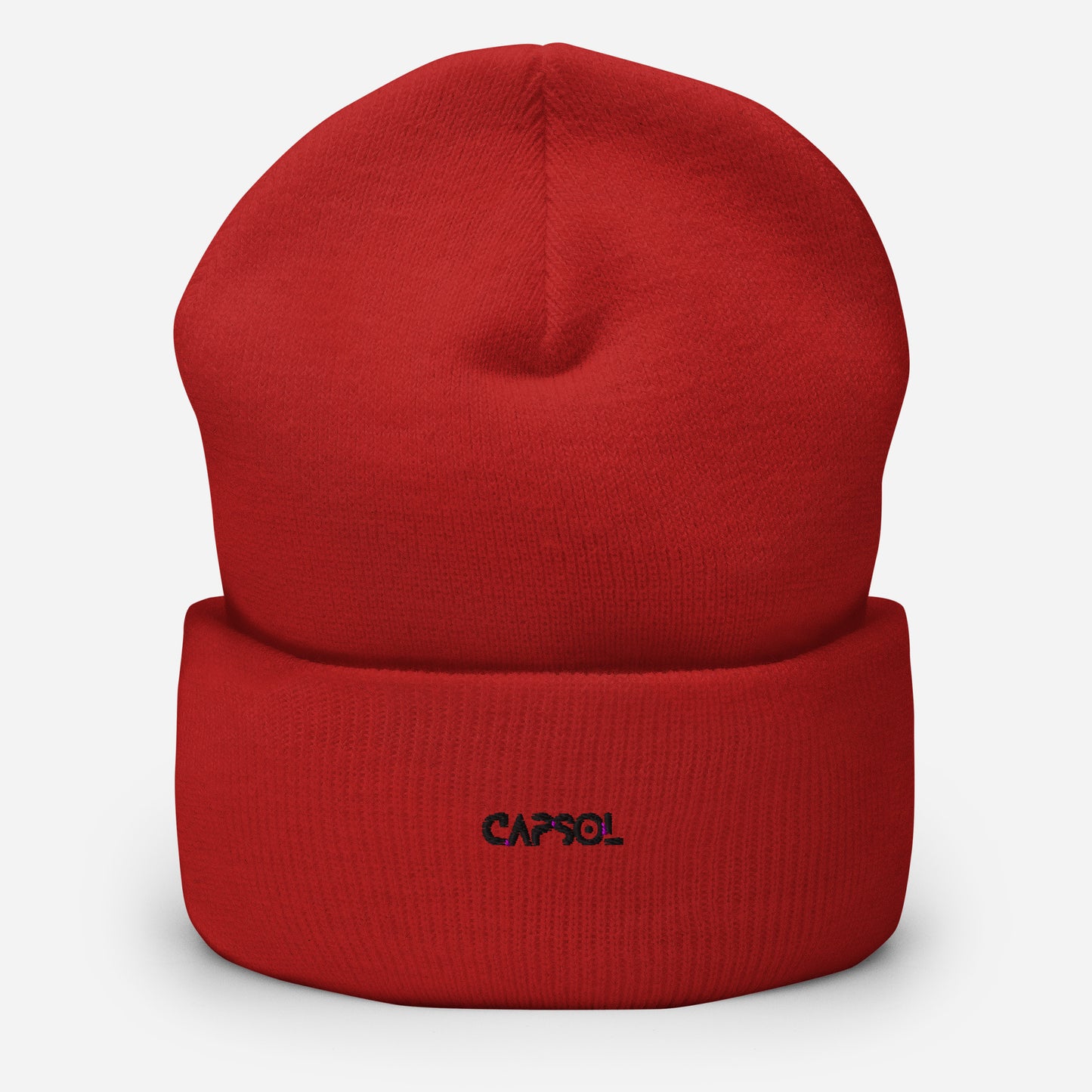 CapSol - black thread - Cuffed Beanie