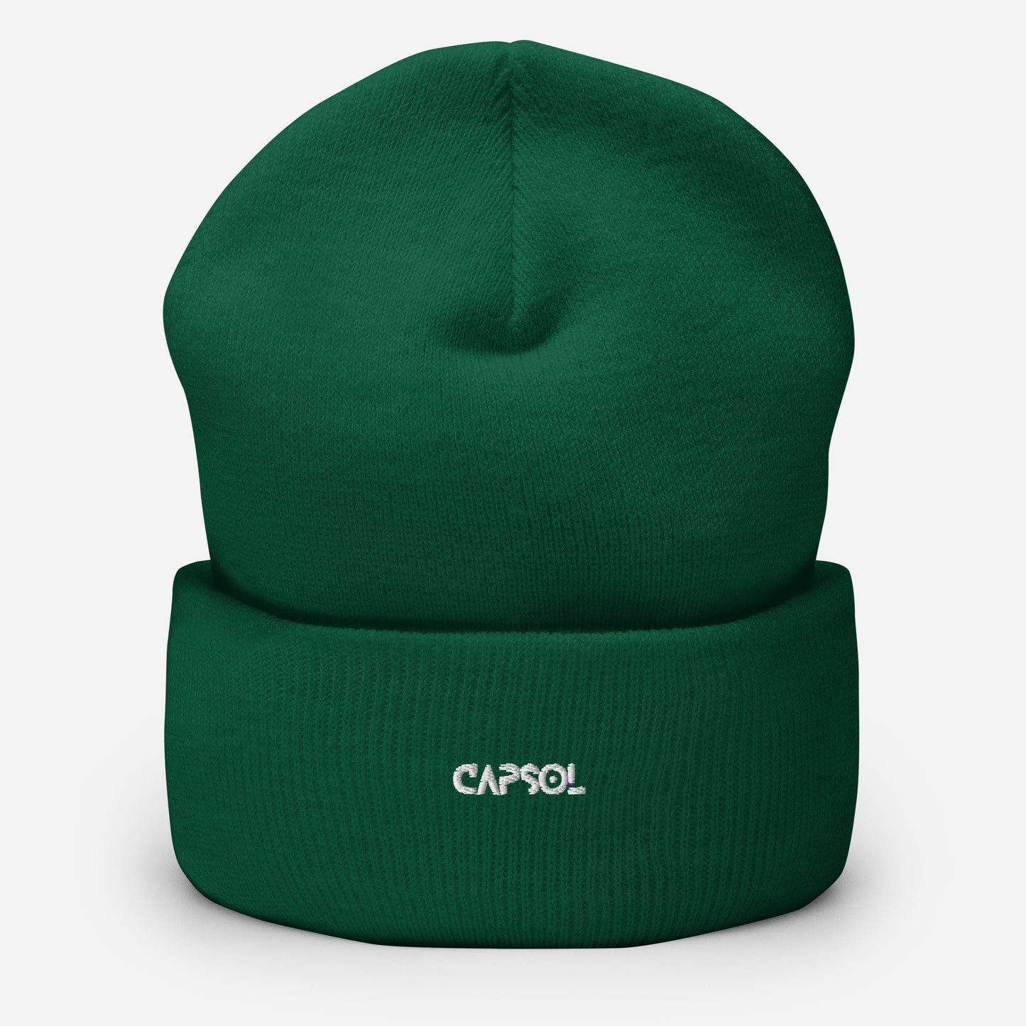 CapSol - white thread - Cuffed Beanie