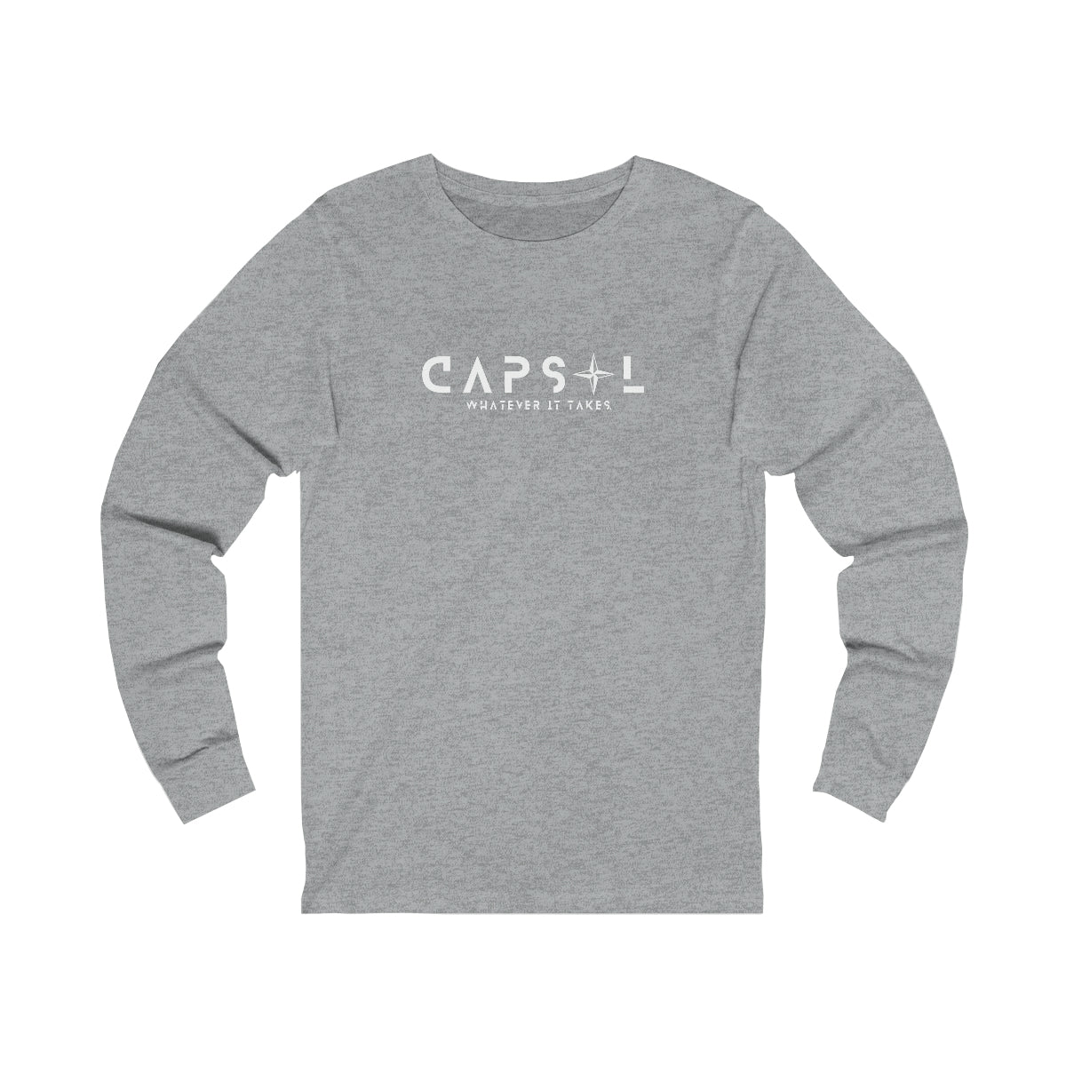 Star - white text - Jersey Long Sleeve Tee