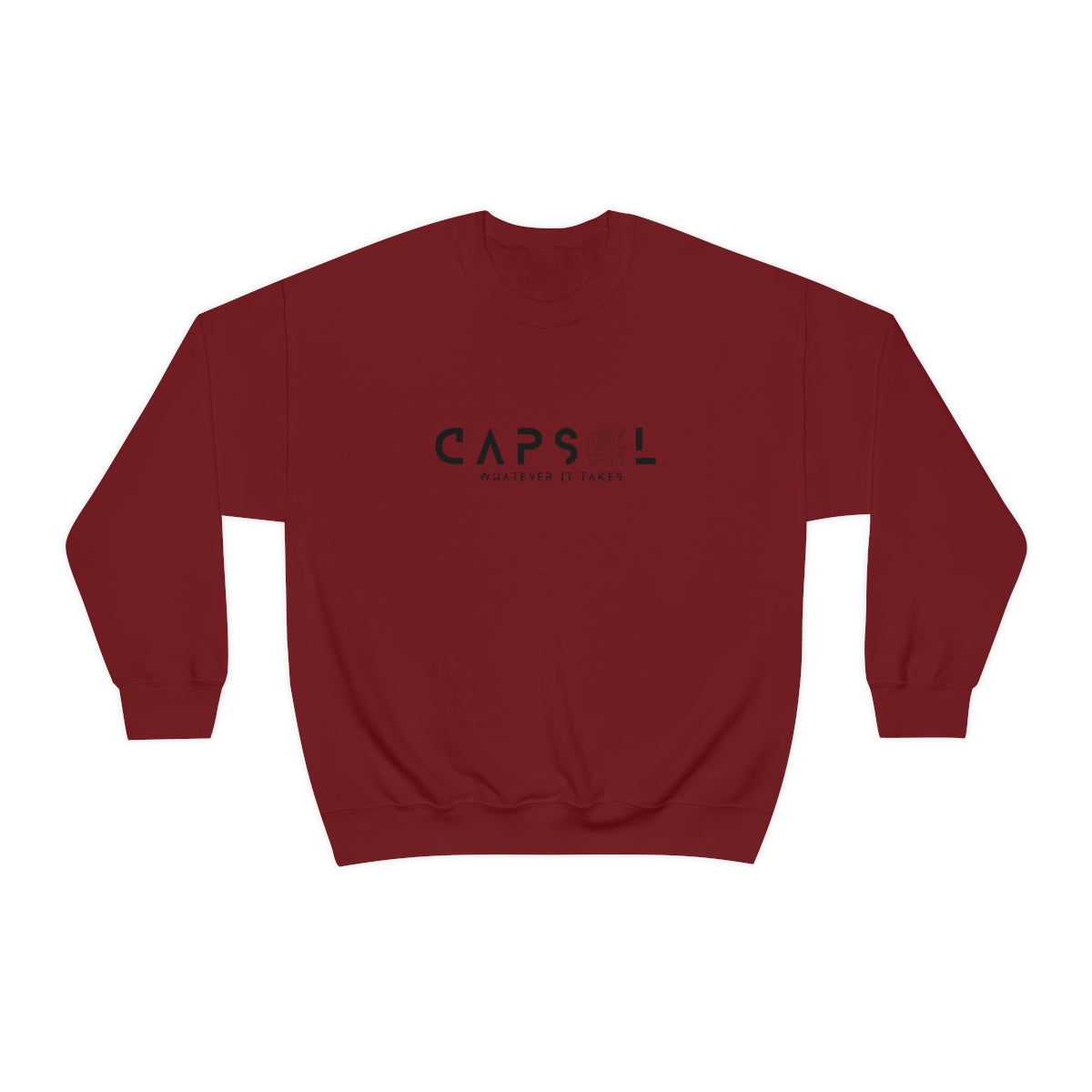 Rose - black text - Crewneck Sweatshirt