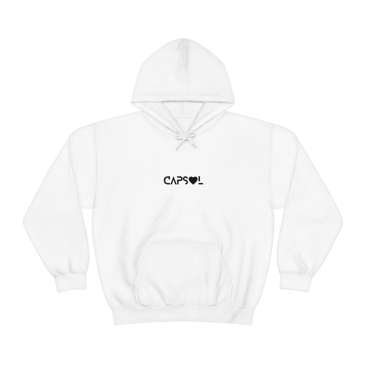 CapSol (front) - black text - VDAY - Unisex Heavy Blend™ Hooded Sweatshirt