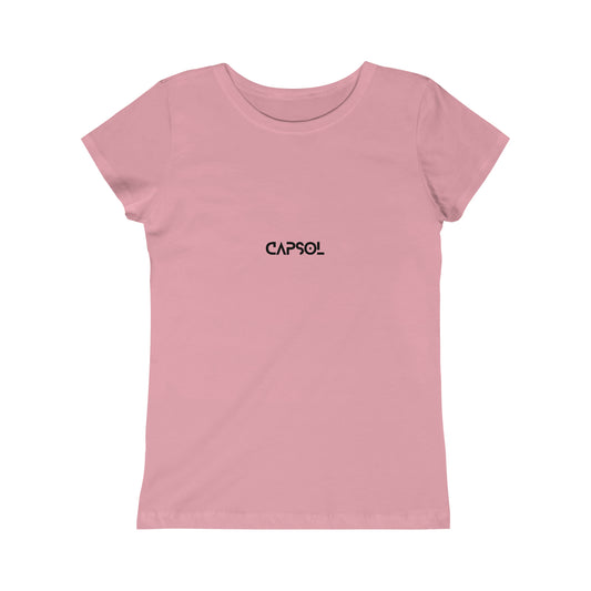 CapSol (front) - black text - GIRLS Princess Tee