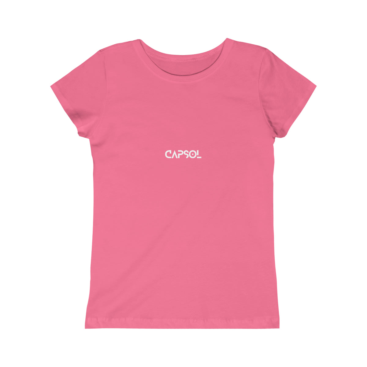 CapSol (front) - white/pink text - GIRLS Princess Tee