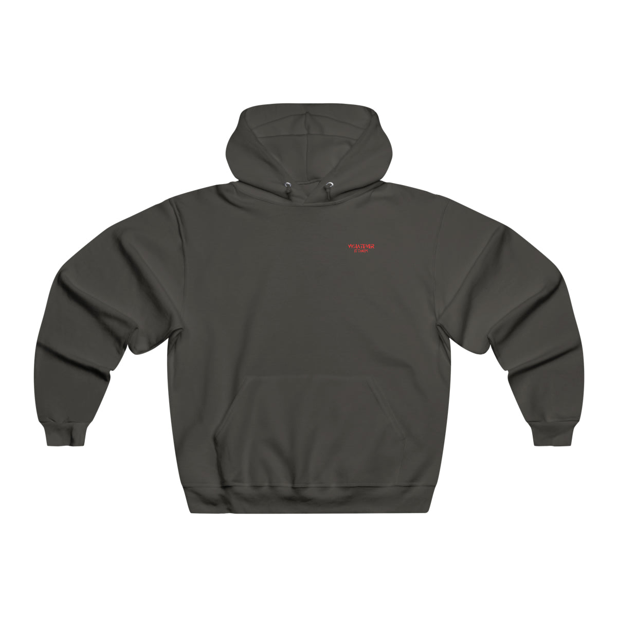 Whatever it takes (front left) - bright red text - Men's NUBLEND® Hooded Sweatshirt