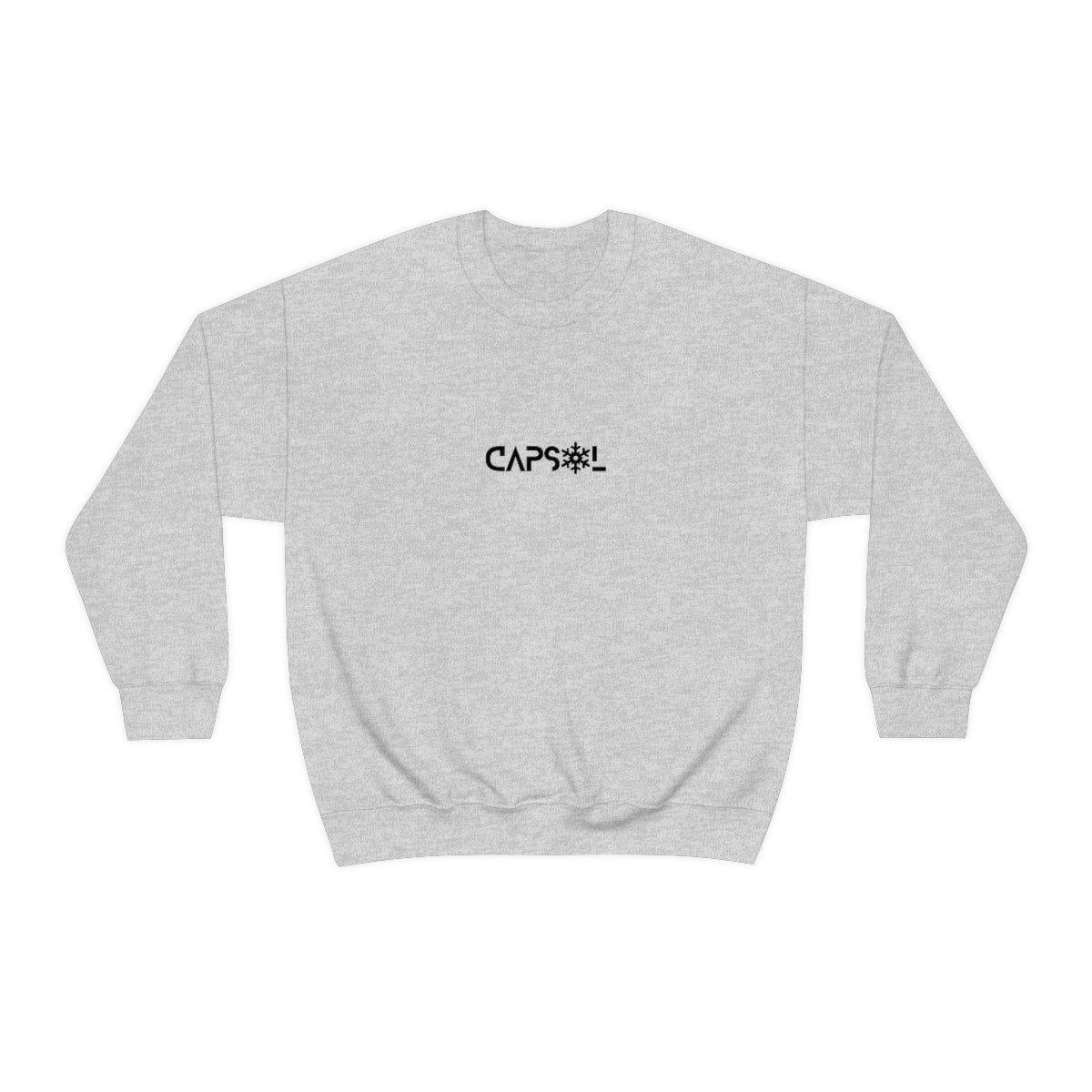 CapSol (front) - black text - SNOWFLAKE - Unisex Heavy Blend™ Crewneck Sweatshirt
