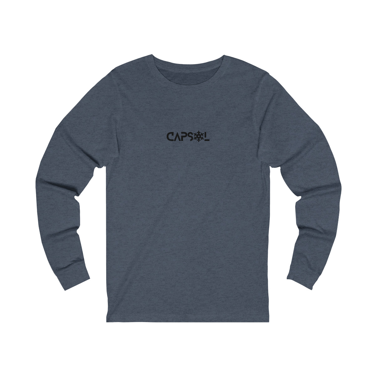 CapSol (front) - black text - SNOWFLAKE - Unisex Jersey Long Sleeve Tee