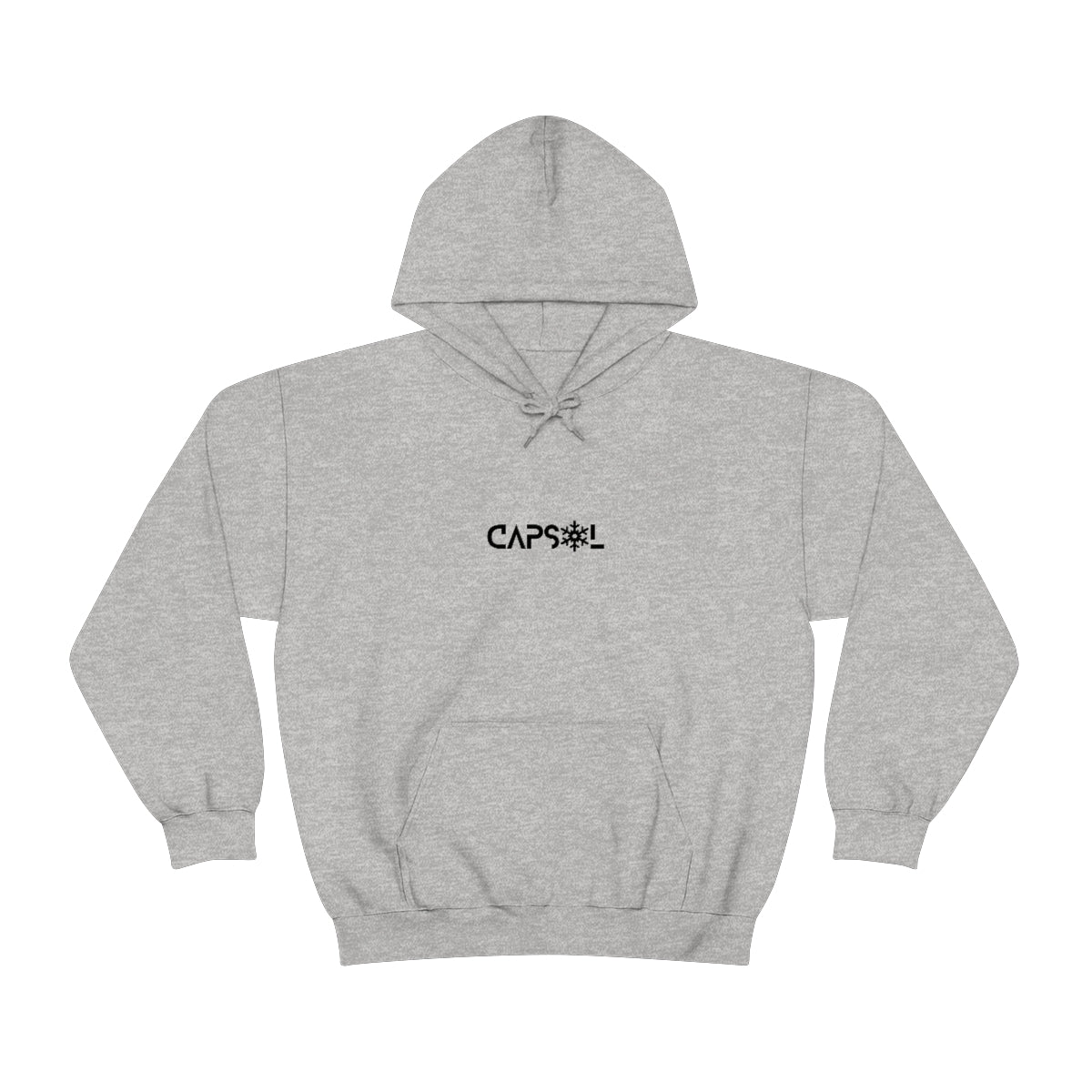 CapSol (front) - black text - SNOWFLAKE - Unisex Heavy Blend™ Hooded Sweatshirt