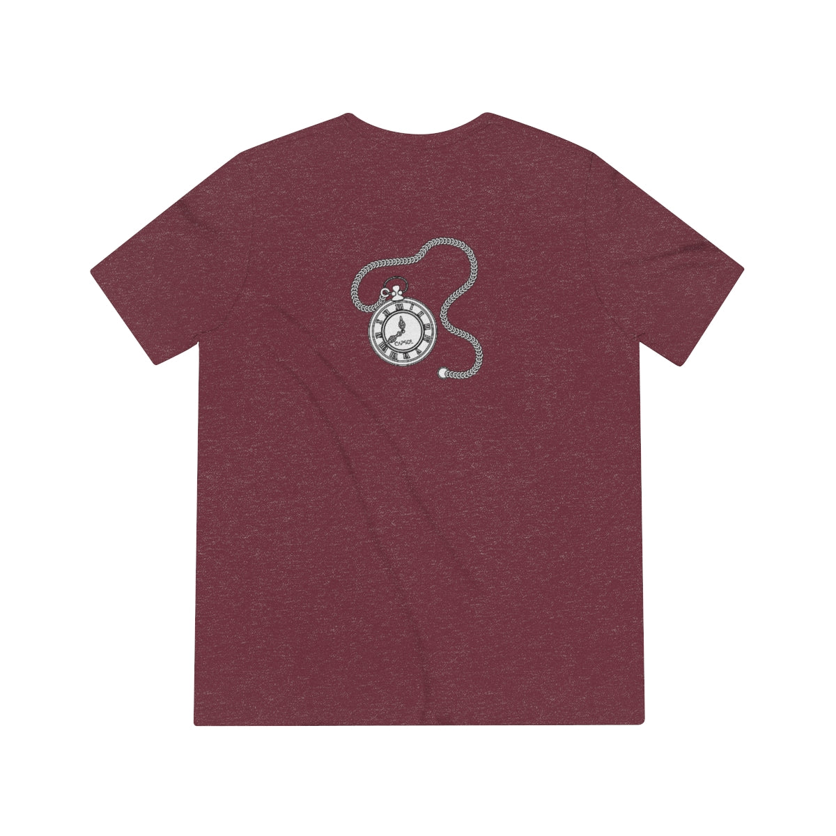 Stopwatch - white text - Triblend Tee