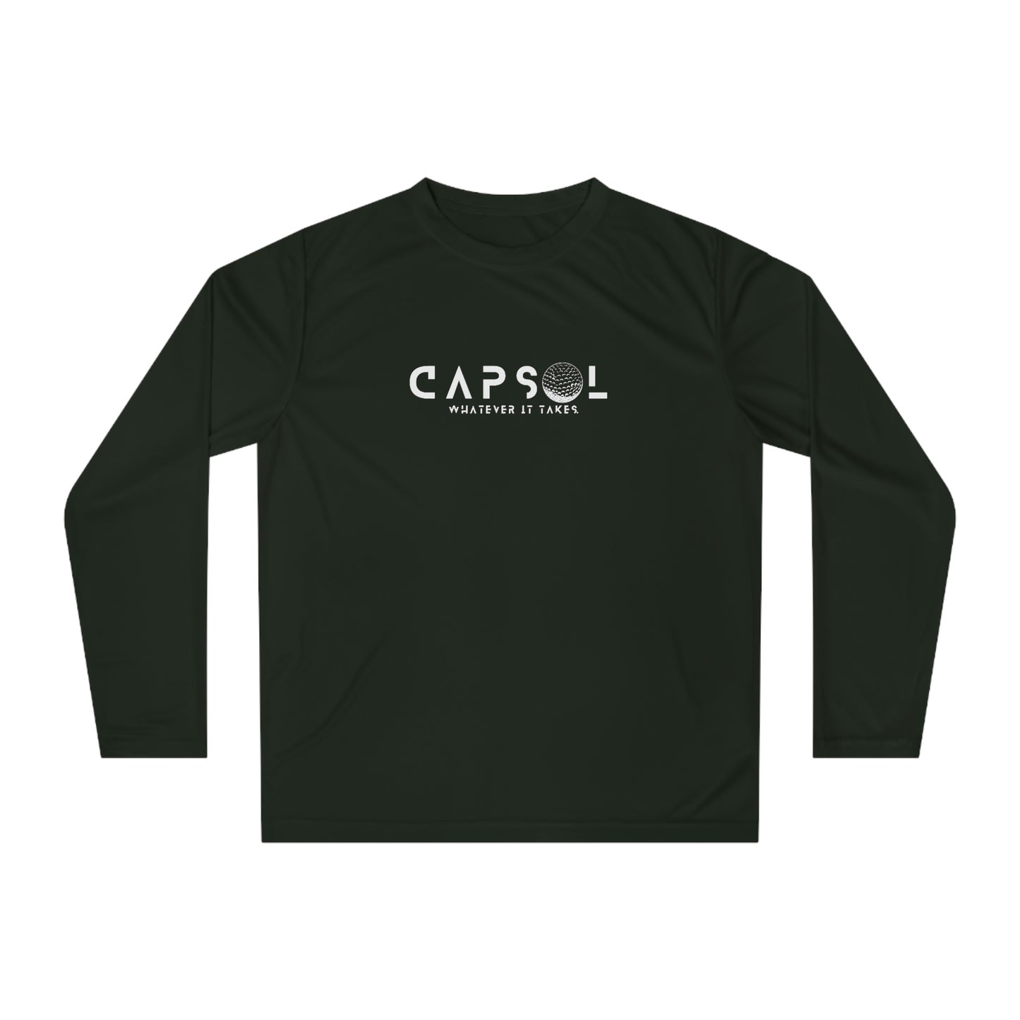 Golf - black text - Performance Long Sleeve Shirt - basic