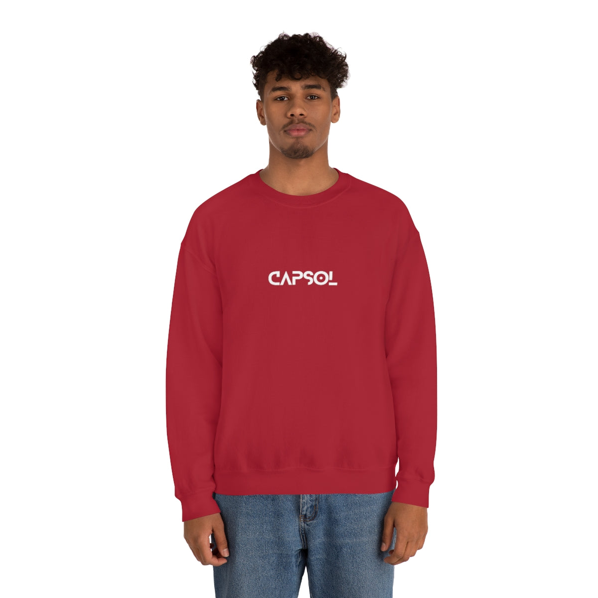 Stopwatch - white text - Crewneck Sweatshirt